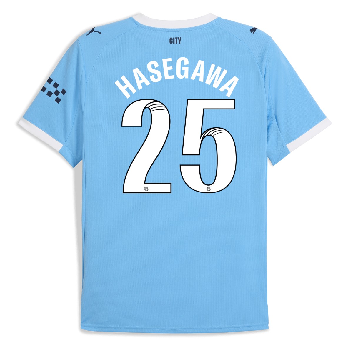 Manchester City manchester city home jersey 202526 with hasegawa 25 printing Collection - ManchesterCitystore.com