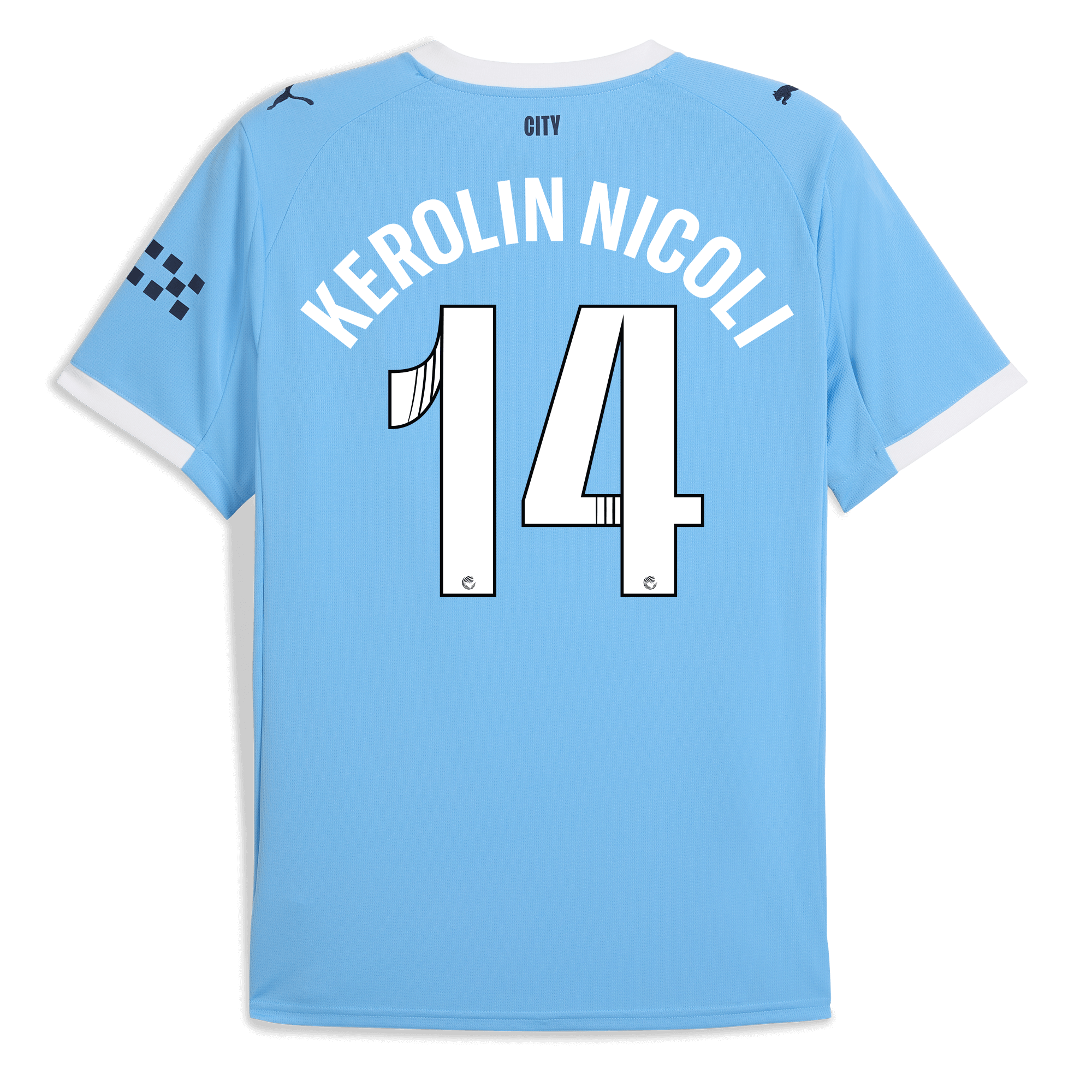 Manchester City manchester city home jersey 202526 with kerolin nicoli 14 printing Collection - ManchesterCitystore.com