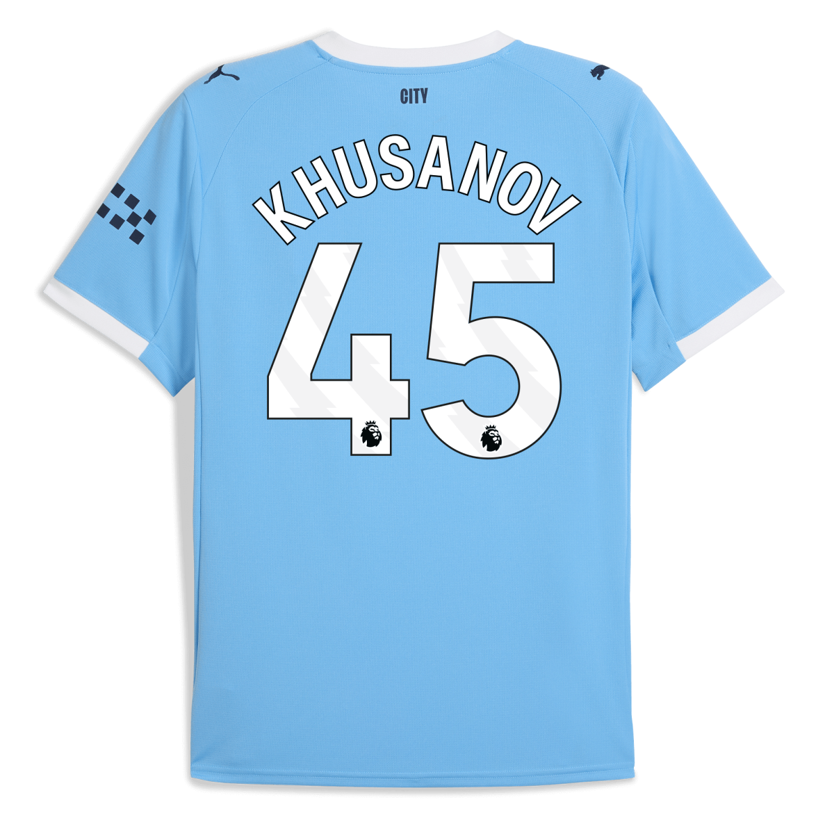 Manchester City manchester city home jersey 202526 with khusanov 45 printing Collection - ManchesterCitystore.com