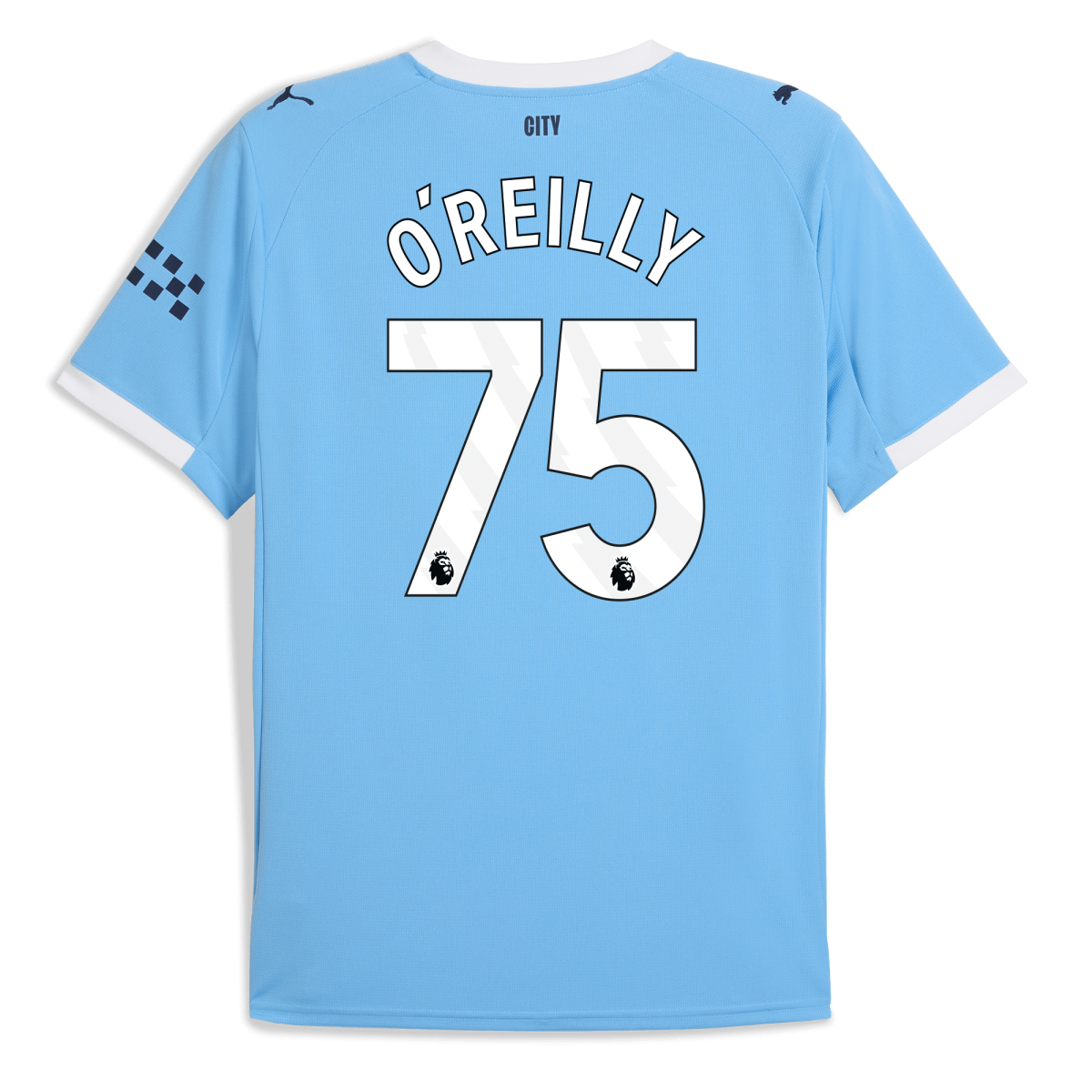 Manchester City manchester city home jersey 202526 with oreilly 75 printing Collection - ManchesterCitystore.com