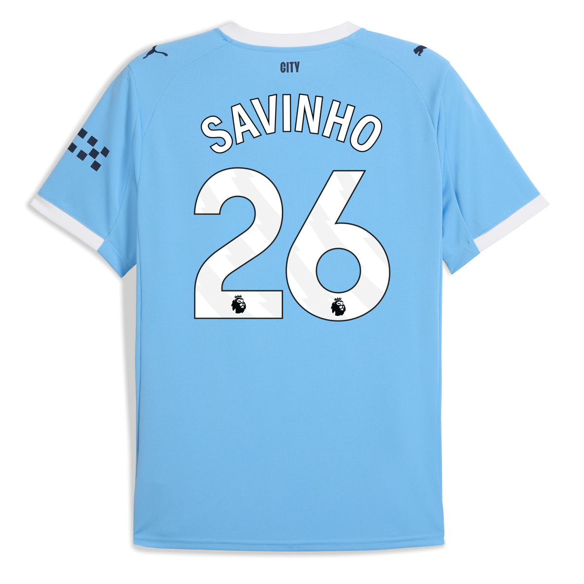 Manchester City manchester city home jersey 202526 with savinho 26 printing Collection - ManchesterCitystore.com
