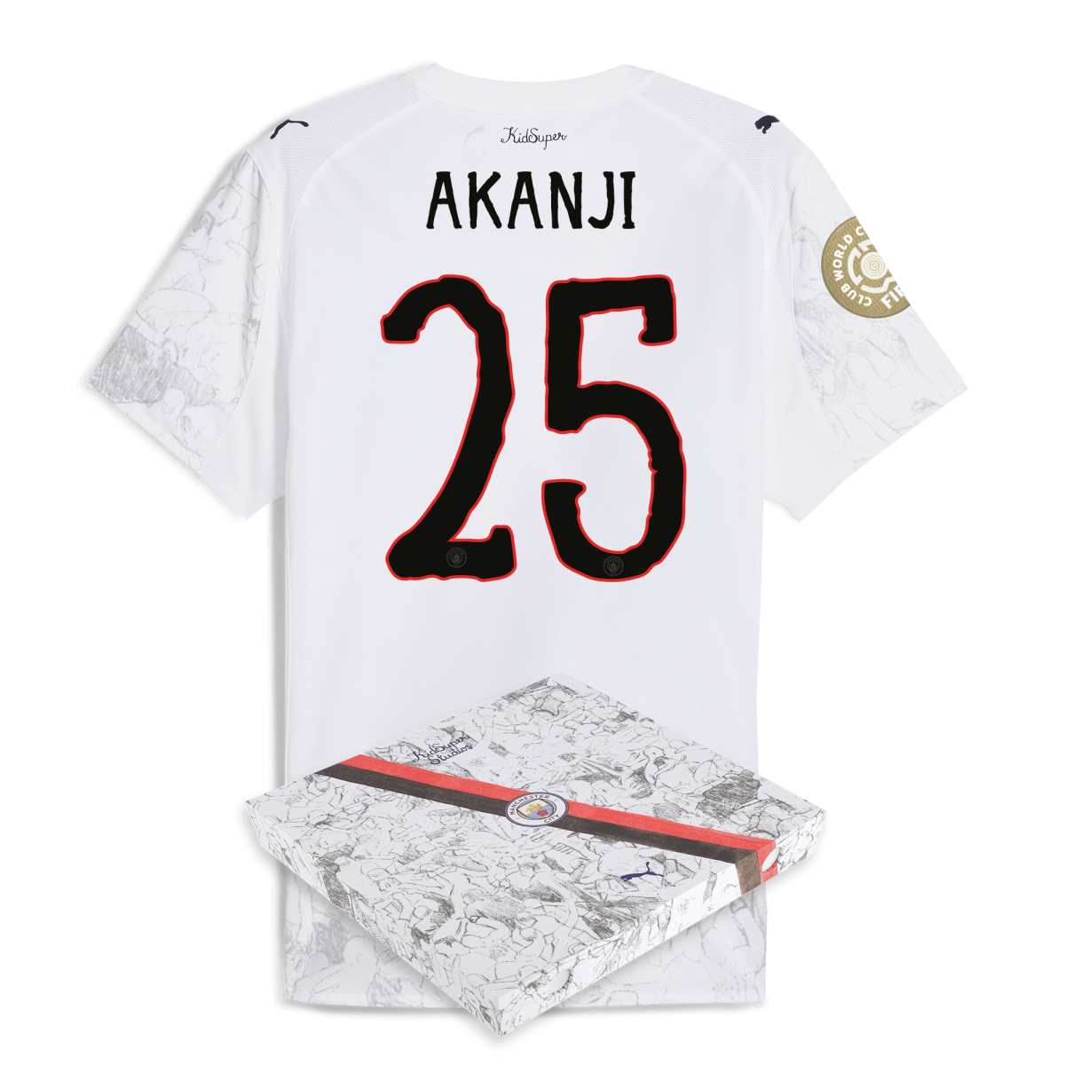 Manchester City manchester city kidsuper authentic jersey 202526 club world cup with akanji 25 printing in gift box Collection - ManchesterCitystore.com