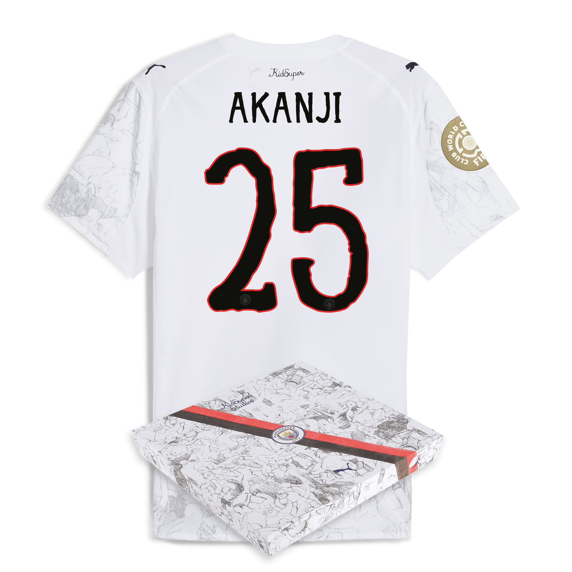 Manchester City manchester city kidsuper authentic jersey 202526 club world cup with akanji 25 printing in gift box Collection - ManchesterCitystore.com