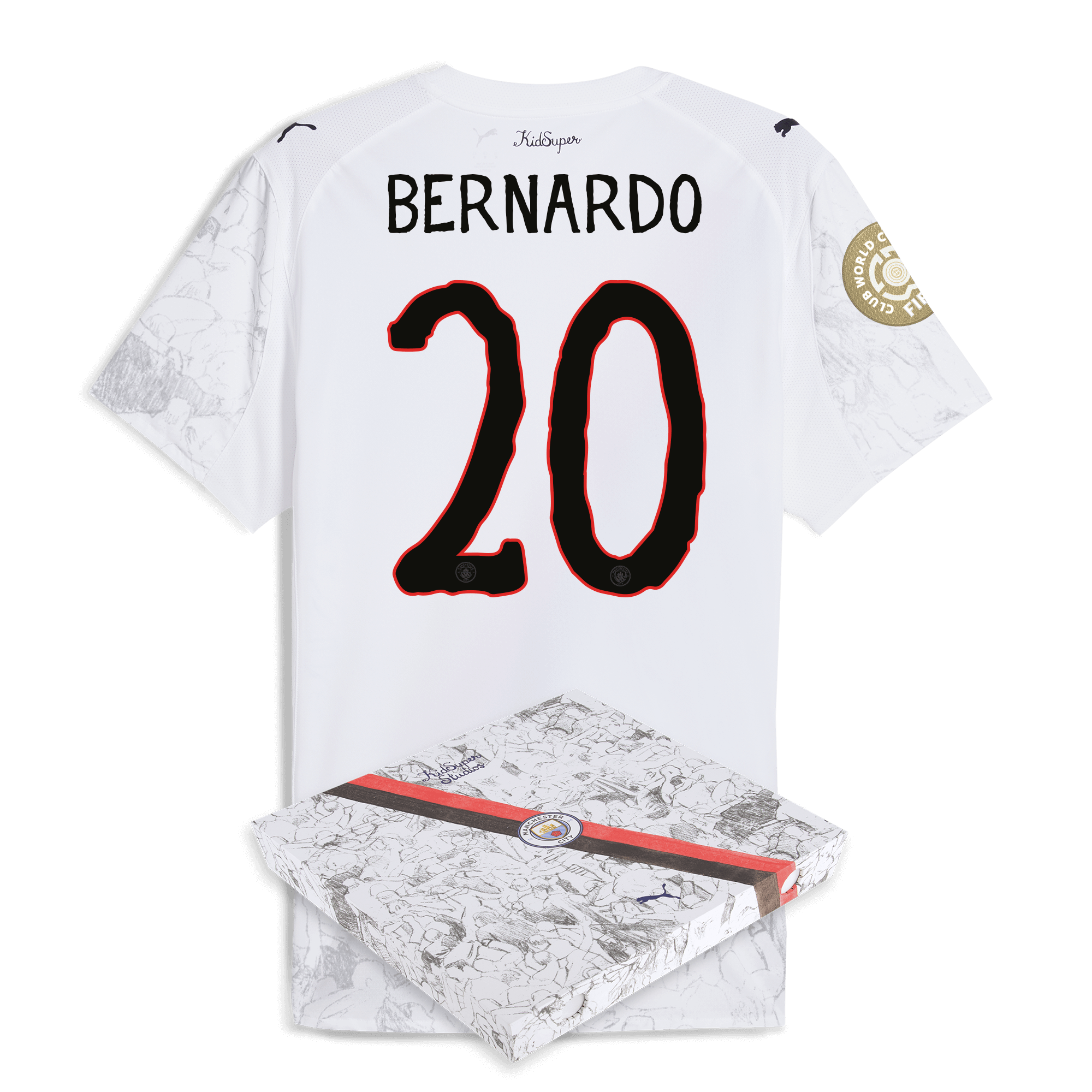 Manchester City manchester city kidsuper authentic jersey 202526 club world cup with bernardo 20 printing in gift box Collection - ManchesterCitystore.com