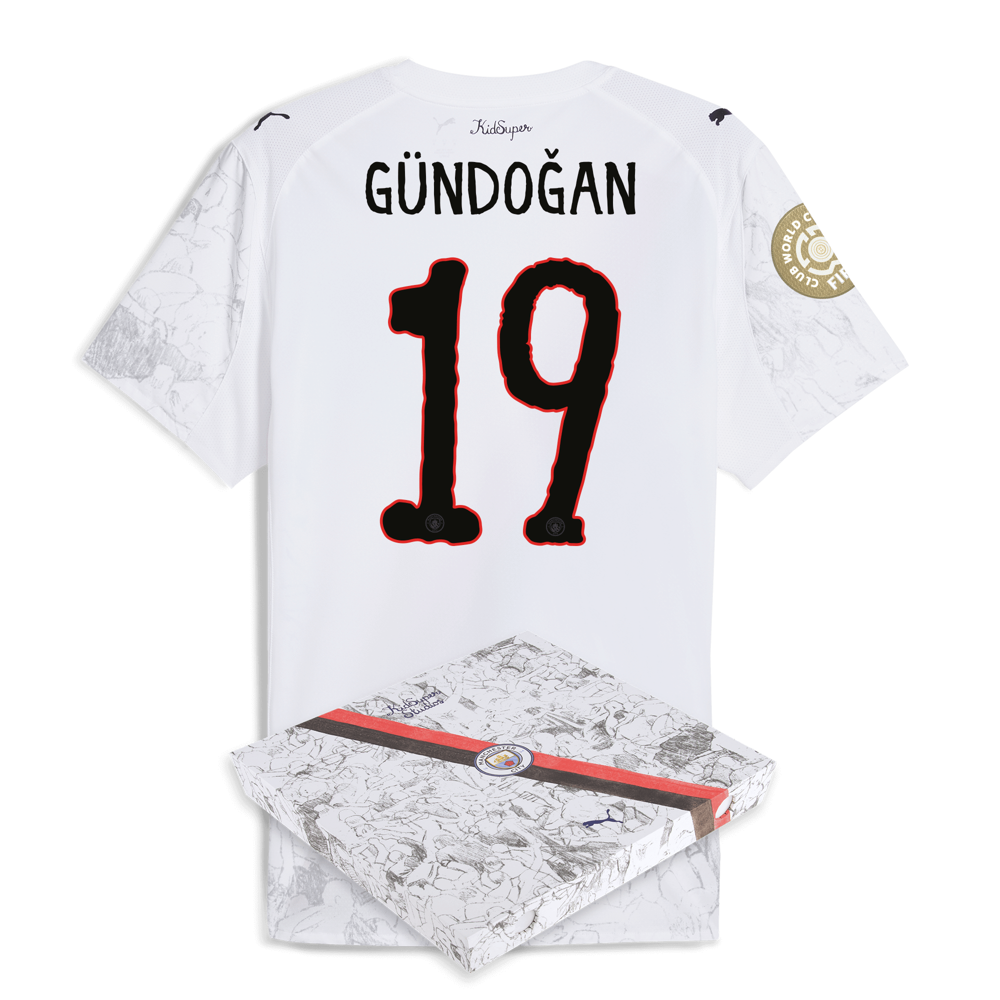 Manchester City manchester city kidsuper authentic jersey 202526 club world cup with gundogan 19 printing in gift box Collection - ManchesterCitystore.com