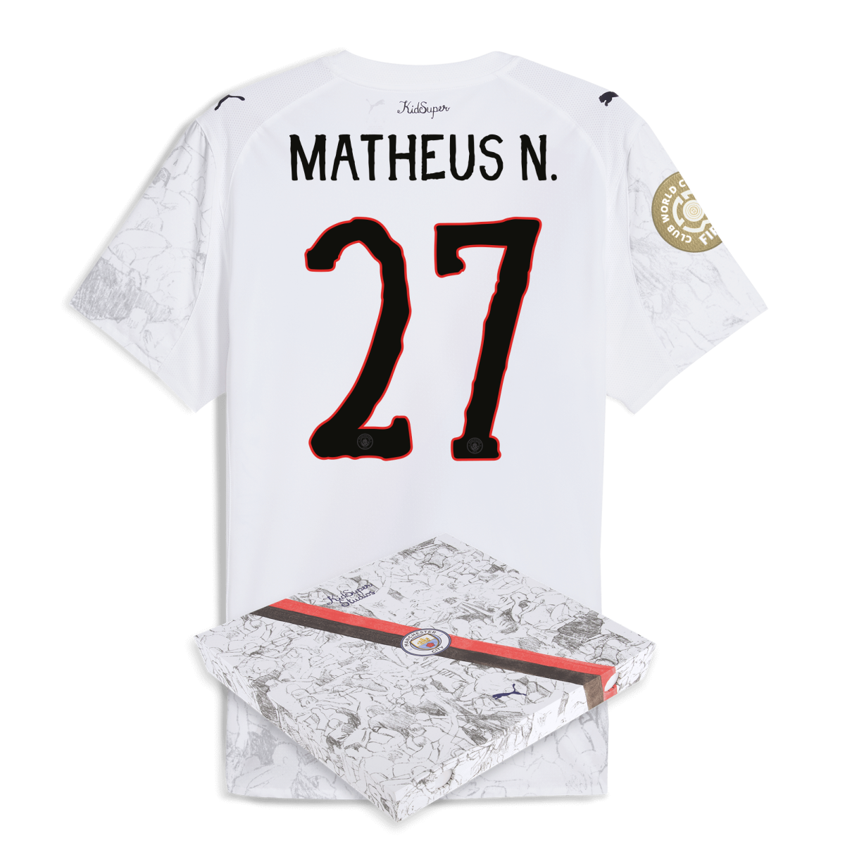 Manchester City manchester city kidsuper authentic jersey 202526 club world cup with matheus n. 27 printing in gift box Collection - ManchesterCitystore.com