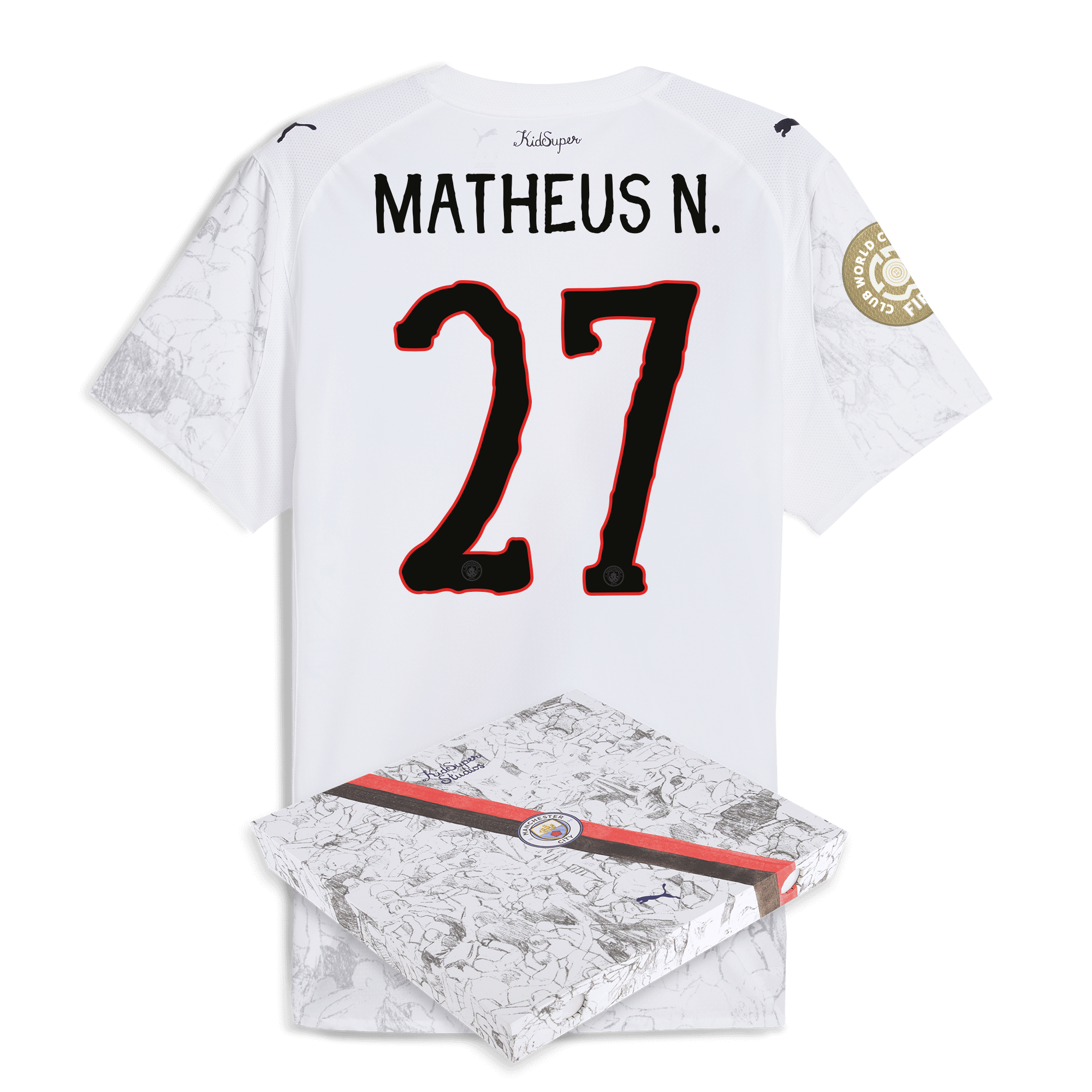 Manchester City manchester city kidsuper authentic jersey 202526 club world cup with matheus n. 27 printing in gift box Collection - ManchesterCitystore.com