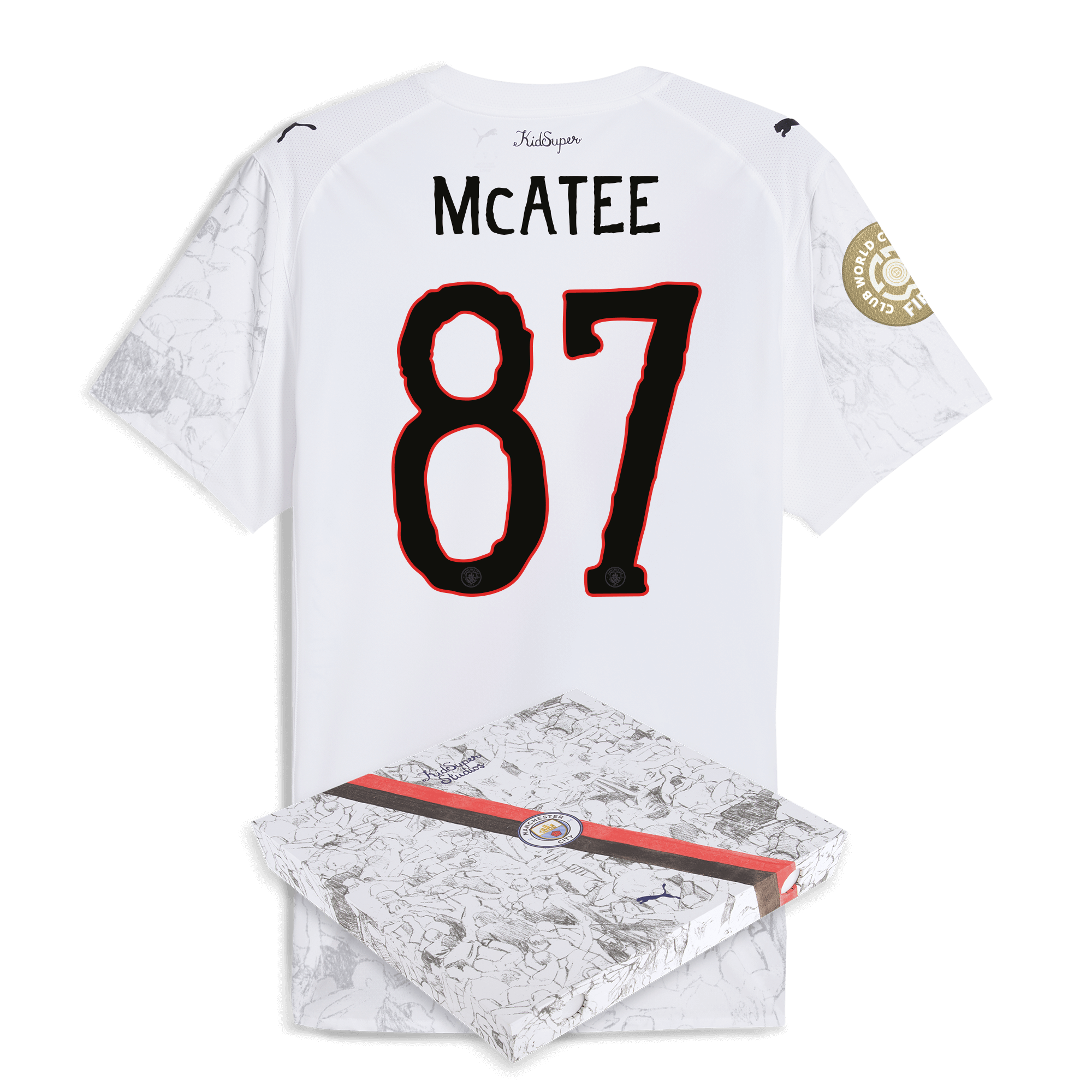 Manchester City manchester city kidsuper authentic jersey 202526 club world cup with mcatee 87 printing in gift box Collection - ManchesterCitystore.com