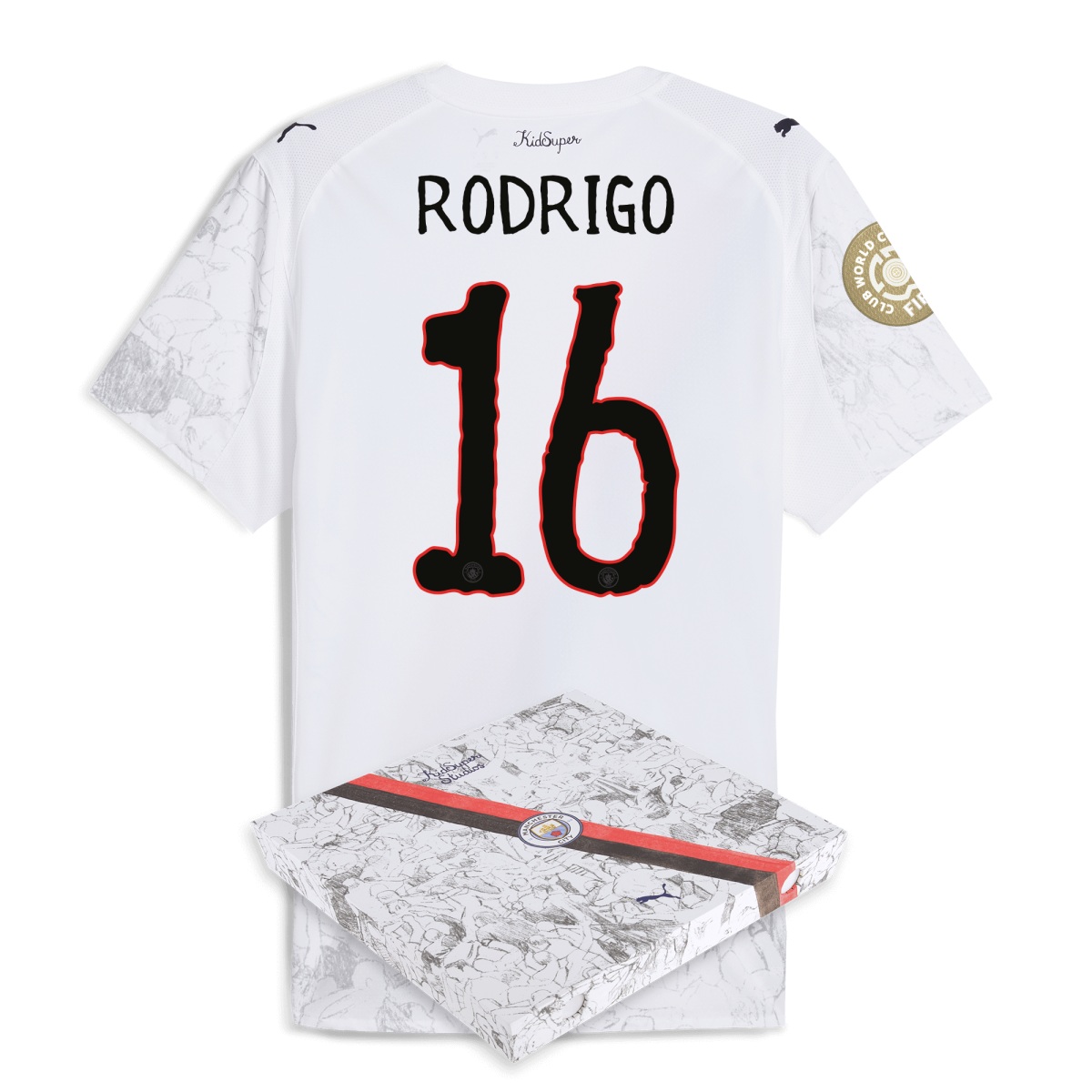 Manchester City manchester city kidsuper authentic jersey 202526 club world cup with rodrigo 16 printing in gift box Collection - ManchesterCitystore.com