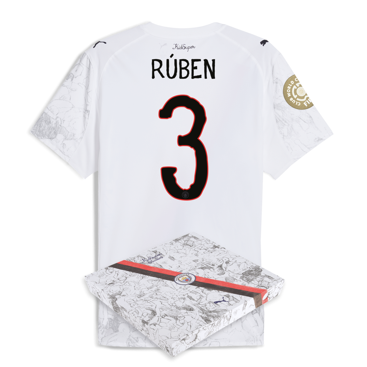 Manchester City manchester city kidsuper authentic jersey 202526 club world cup with ruben 3 printing in gift box Collection - ManchesterCitystore.com