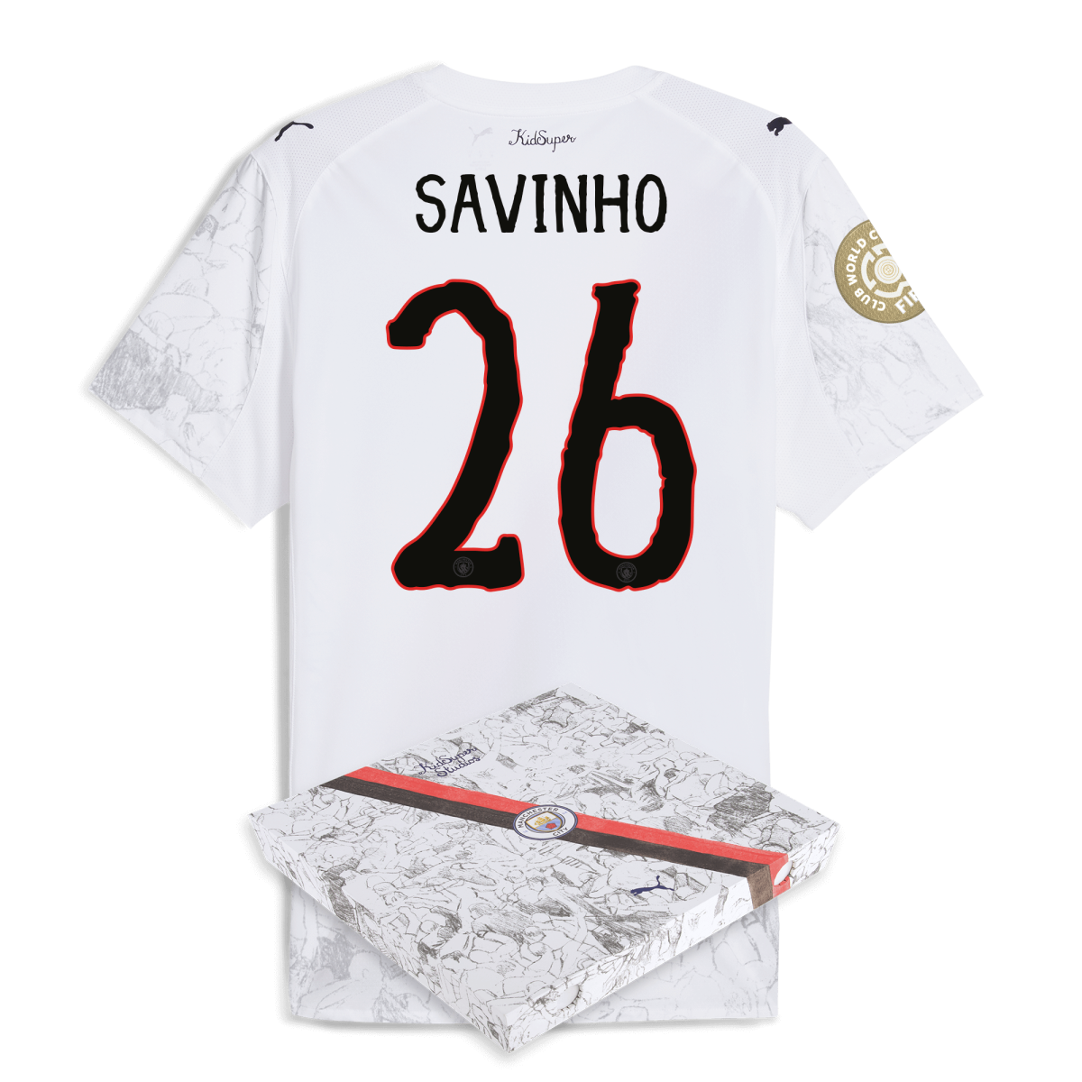 Manchester City manchester city kidsuper authentic jersey 202526 club world cup with savinho 26 printing in gift box Collection - ManchesterCitystore.com