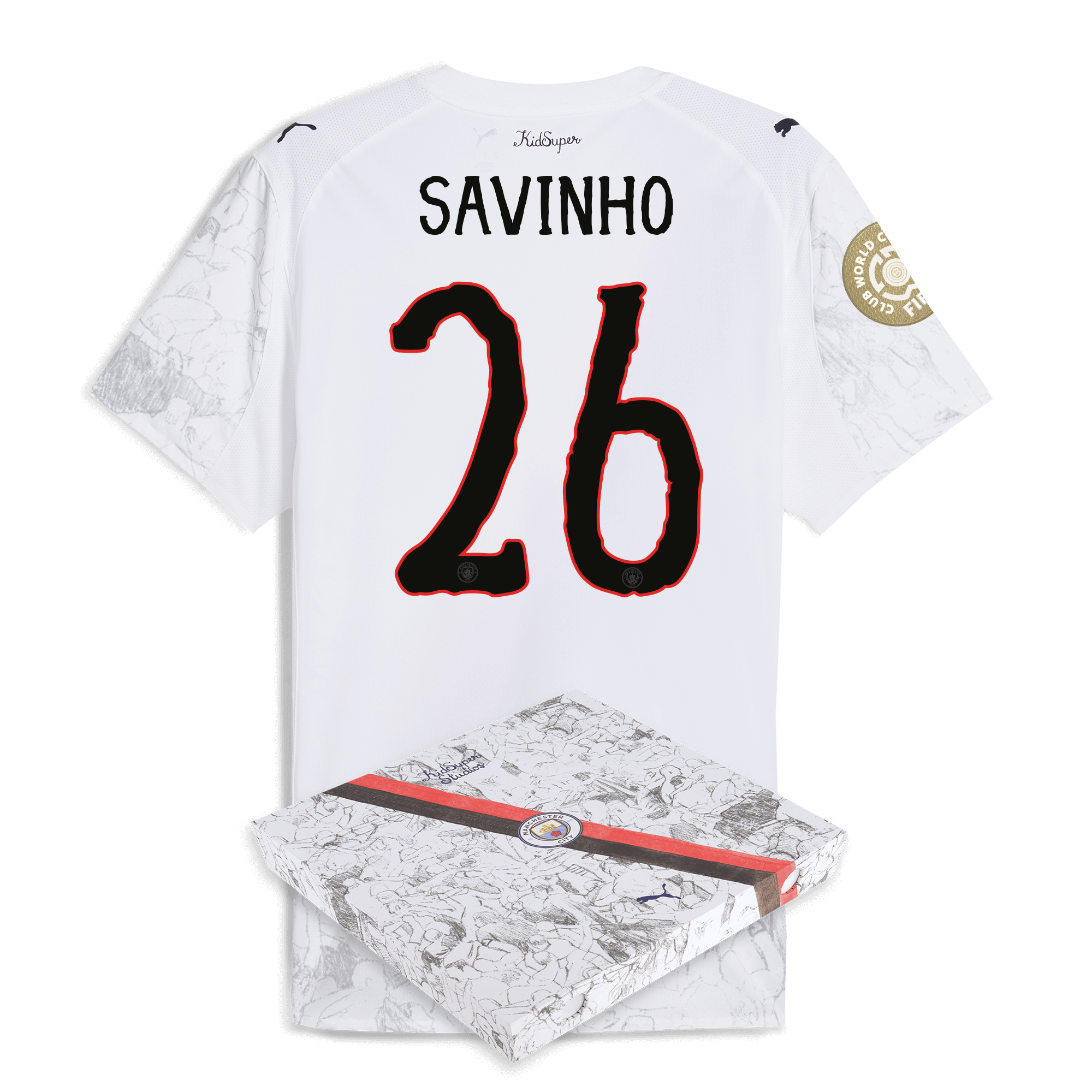 Manchester City manchester city kidsuper authentic jersey 202526 club world cup with savinho 26 printing in gift box Collection - ManchesterCitystore.com