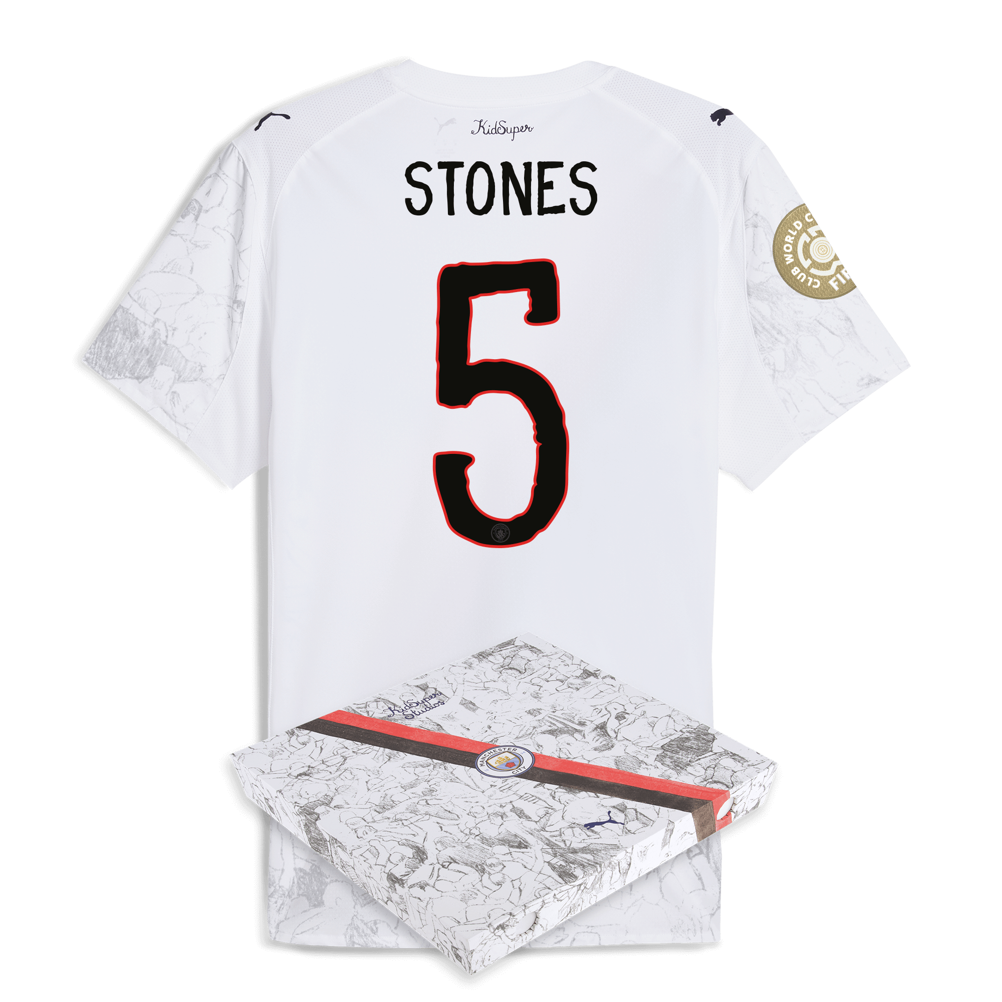Manchester City manchester city kidsuper authentic jersey 202526 club world cup with stones 5 printing in gift box Collection - ManchesterCitystore.com