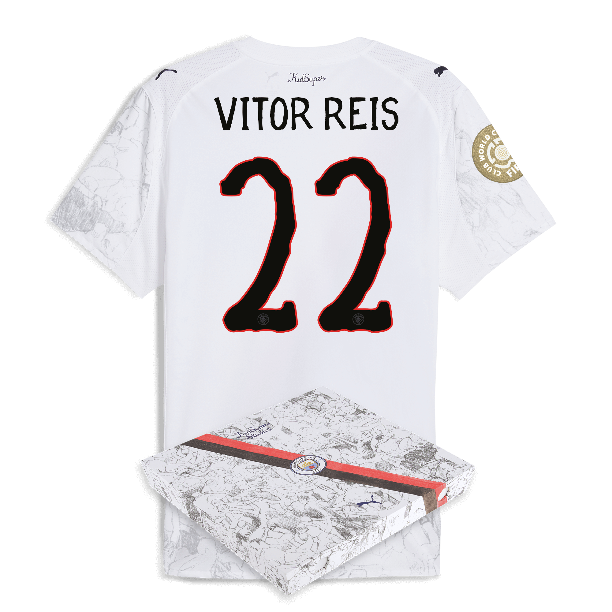Manchester City manchester city kidsuper authentic jersey 202526 club world cup with vitor reis 22 printing in gift box Collection - ManchesterCitystore.com