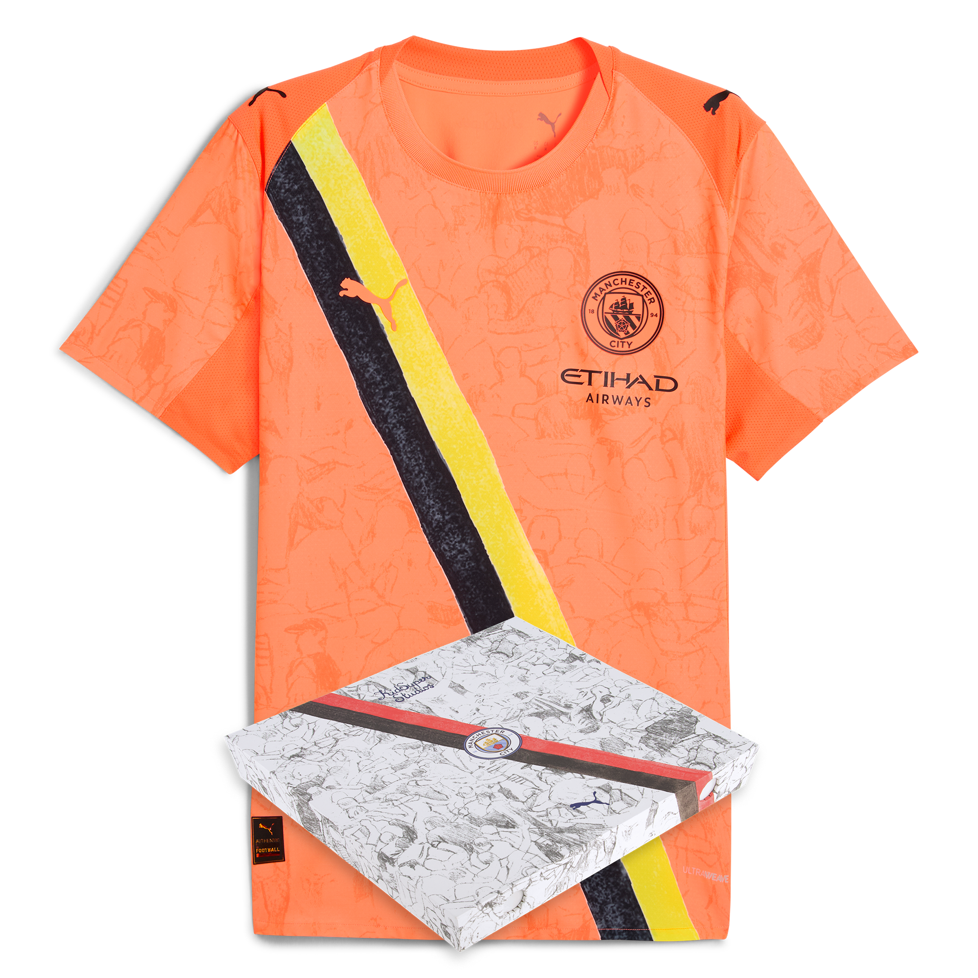 Manchester City manchester city kidsuper authentic jersey 202526 orange Collection - ManchesterCitystore.com