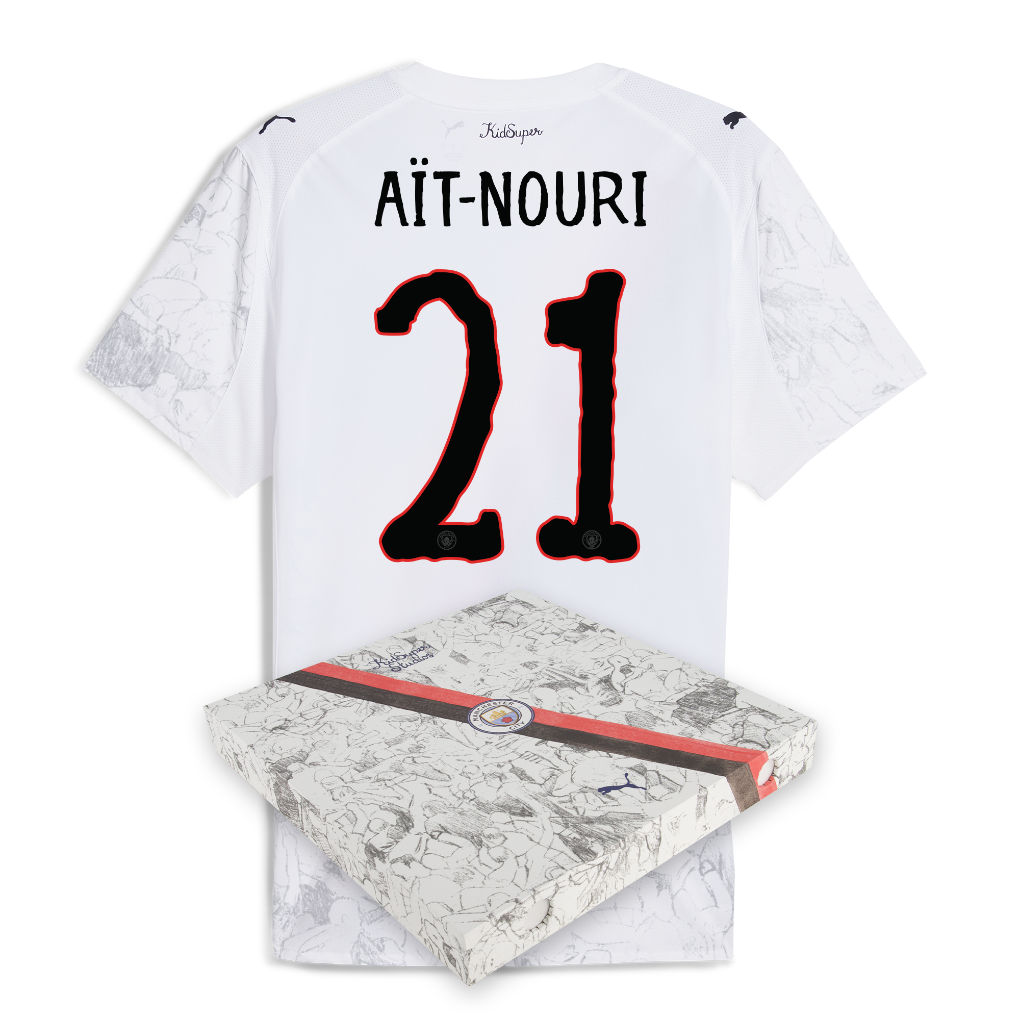 Manchester City manchester city kidsuper authentic jersey 202526 with ait-nouri 21 printing in gift box Collection - ManchesterCitystore.com