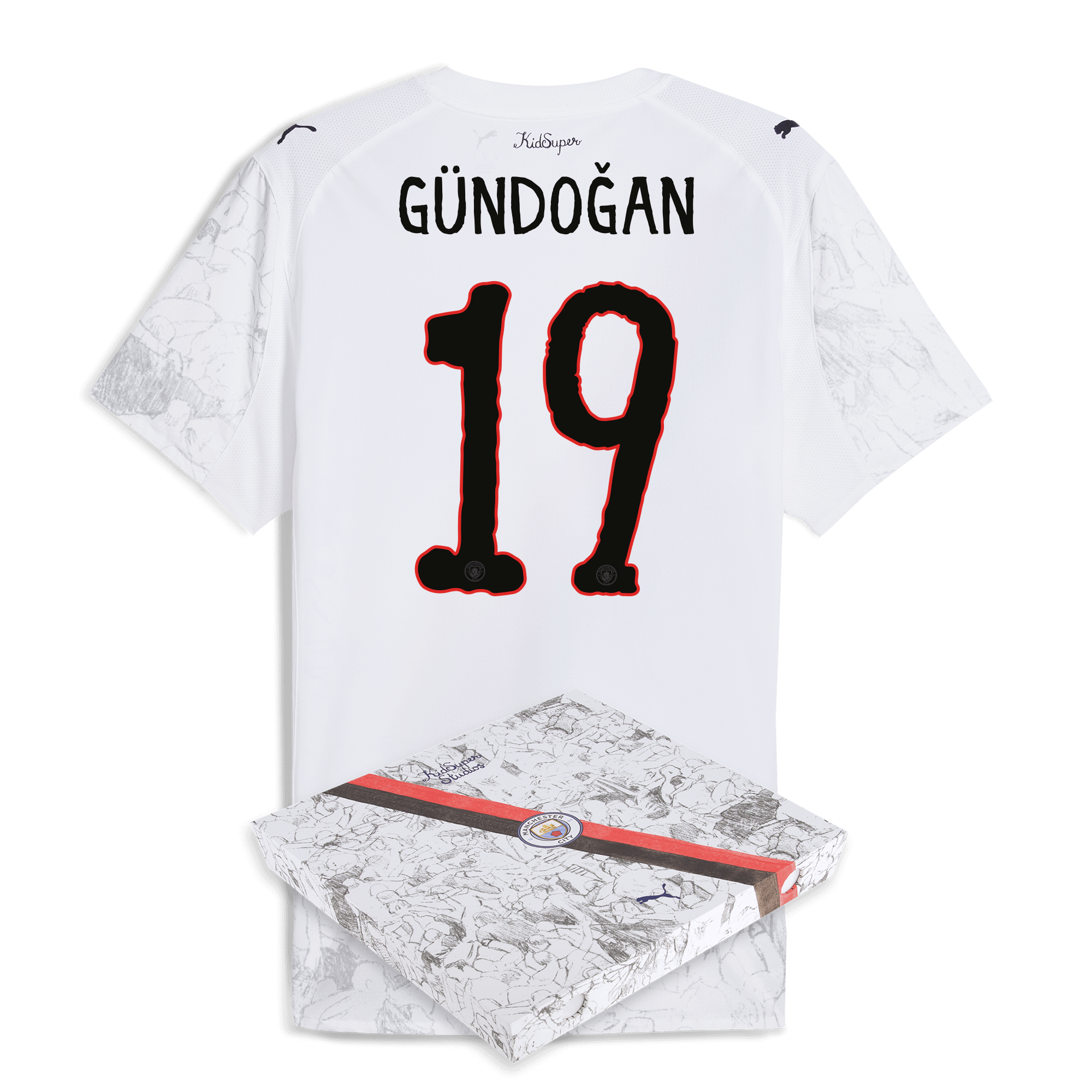Manchester City manchester city kidsuper authentic jersey 202526 with gundogan 19 printing in gift box Collection - ManchesterCitystore.com