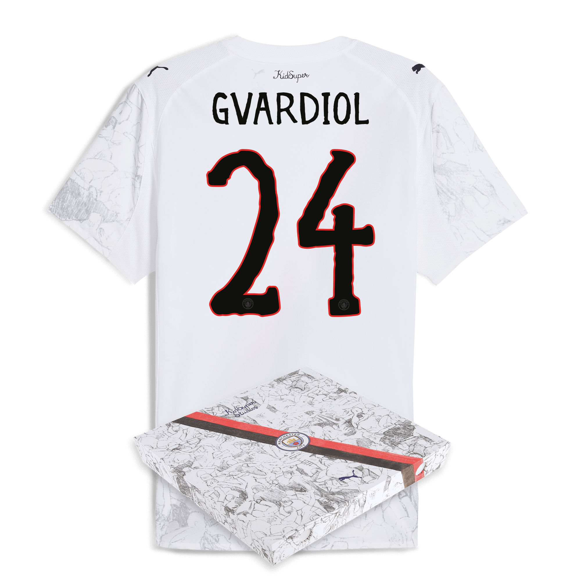Manchester City manchester city kidsuper authentic jersey 202526 with gvardiol 24 printing in gift box Collection - ManchesterCitystore.com