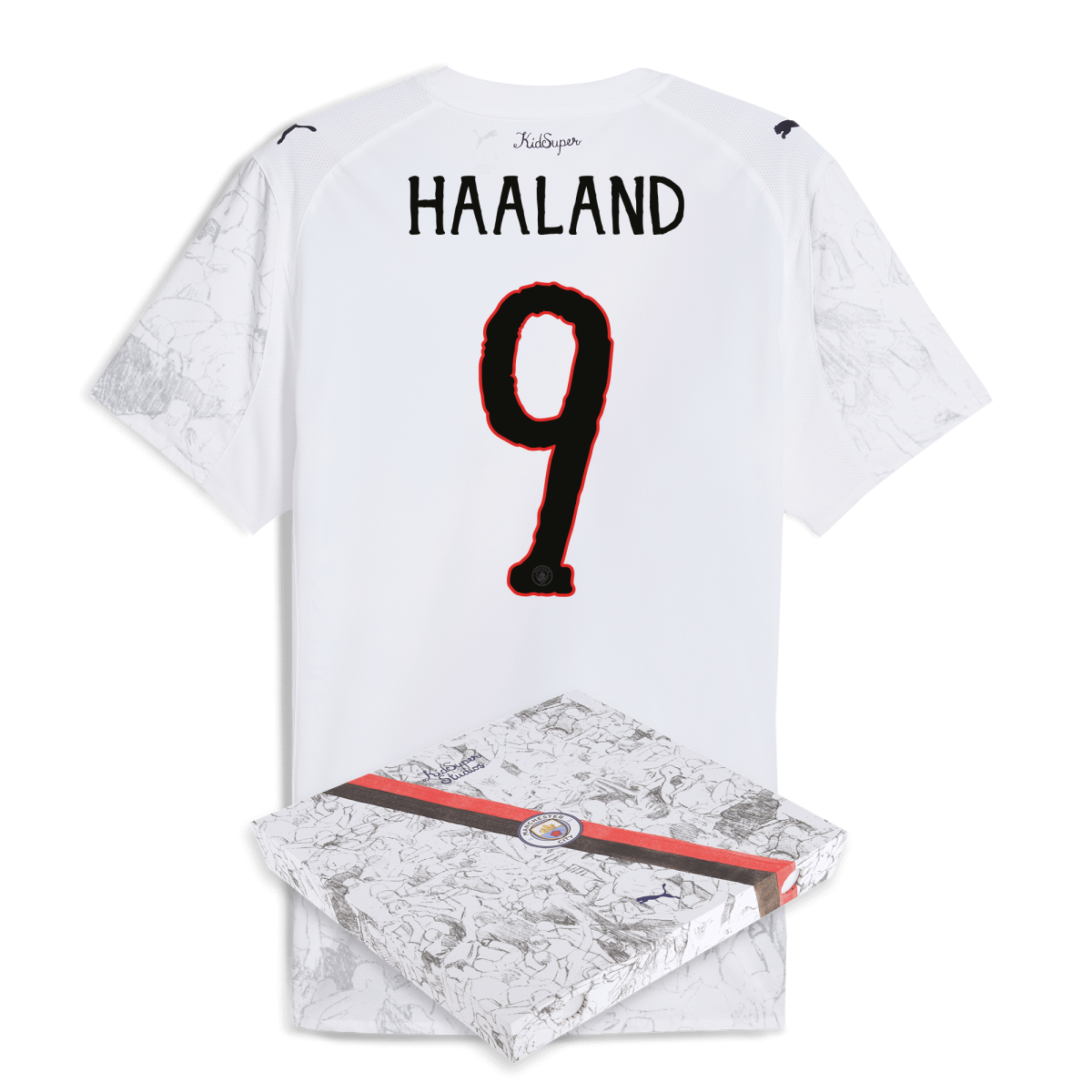 Manchester City manchester city kidsuper authentic jersey 202526 with haaland 9 printing in gift box Collection - ManchesterCitystore.com