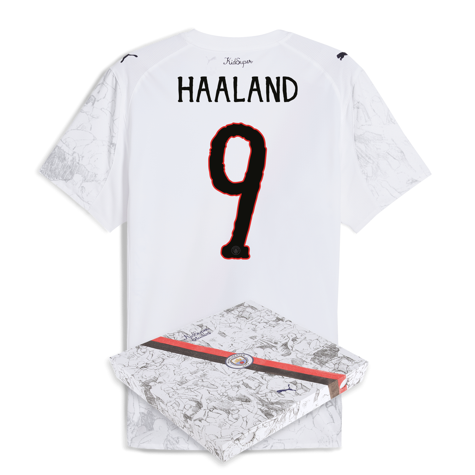 Manchester City manchester city kidsuper authentic jersey 202526 with haaland 9 printing in gift box Collection - ManchesterCitystore.com