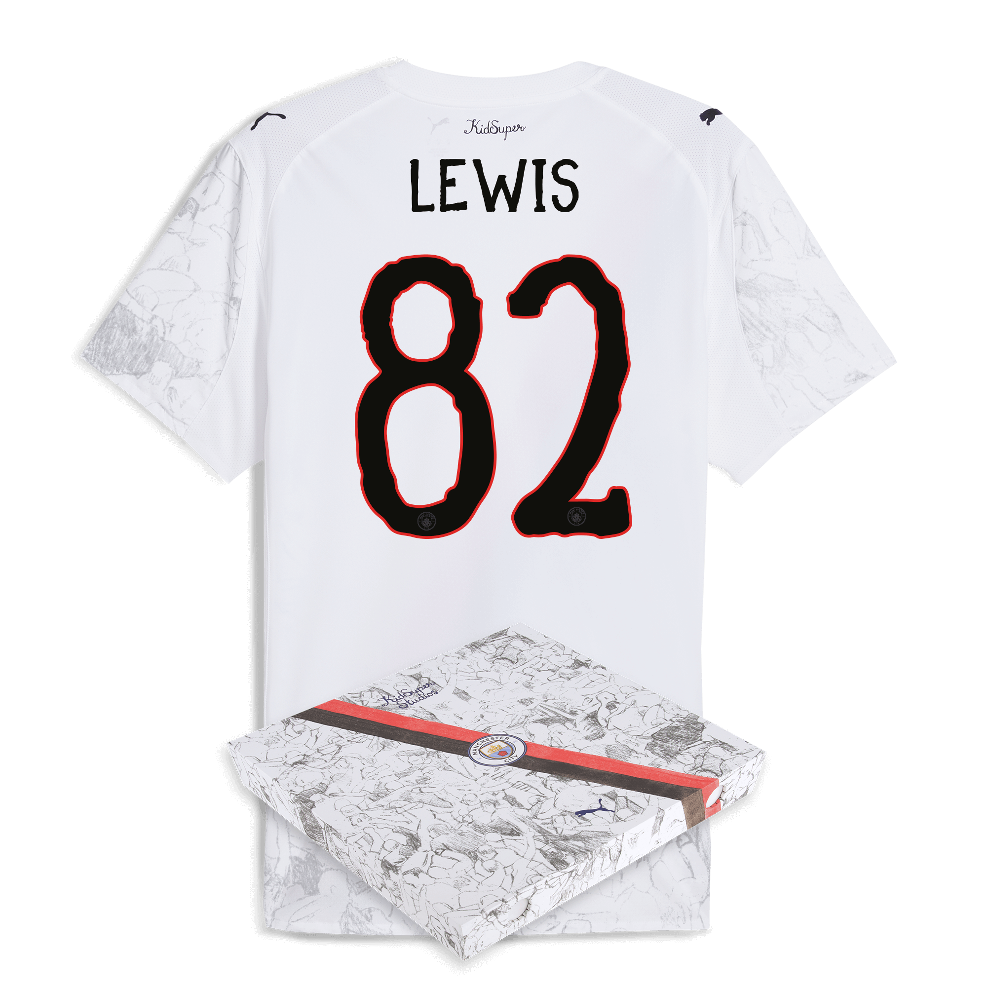 Manchester City manchester city kidsuper authentic jersey 202526 with lewis 82 printing in gift box Collection - ManchesterCitystore.com