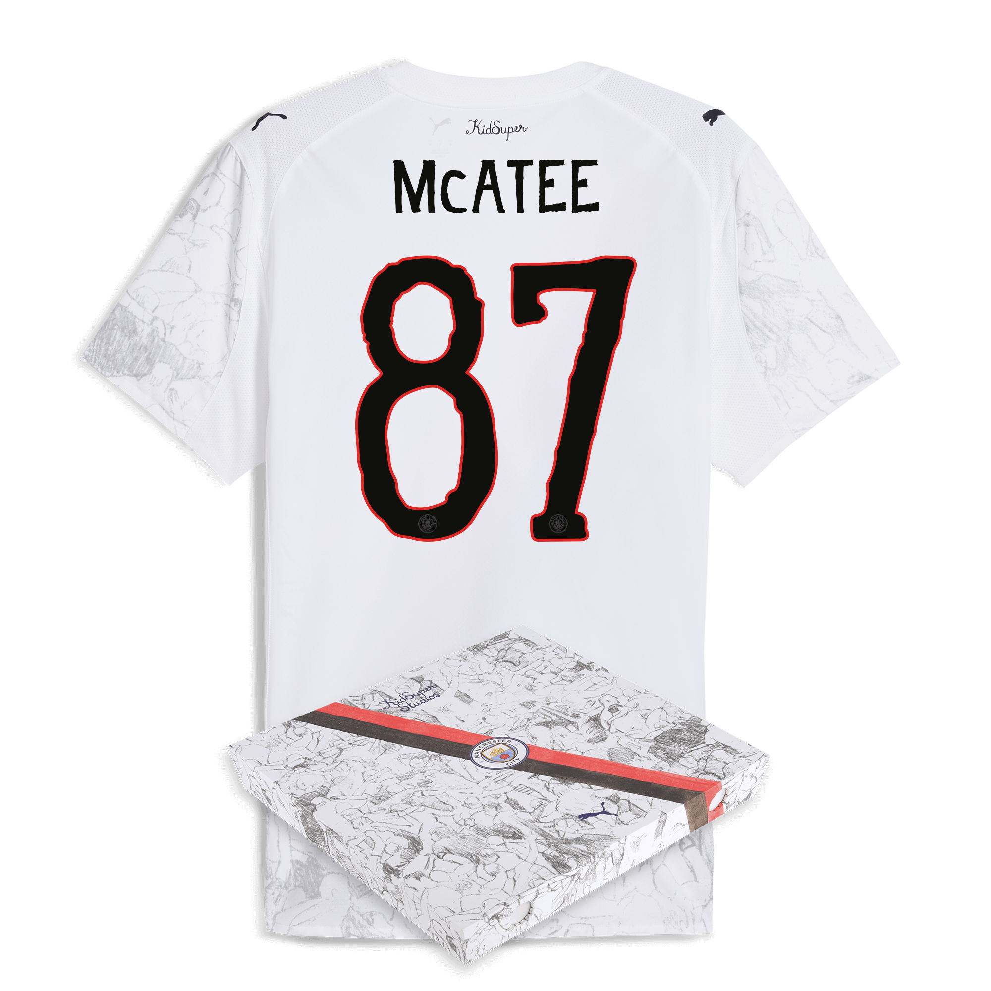 Manchester City manchester city kidsuper authentic jersey 202526 with mcatee 87 printing in gift box Collection - ManchesterCitystore.com