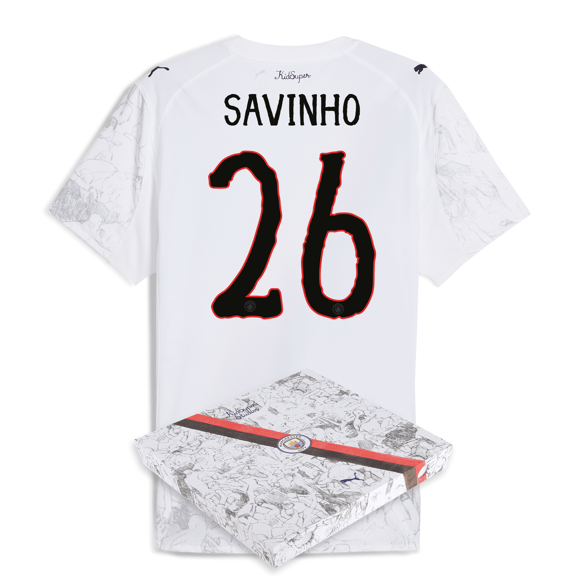 Manchester City manchester city kidsuper authentic jersey 202526 with savinho 26 printing in gift box Collection - ManchesterCitystore.com