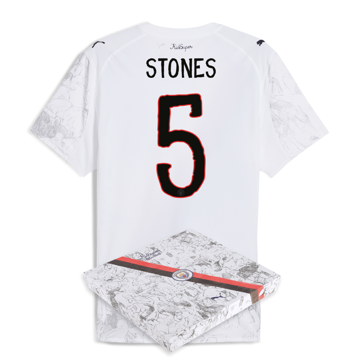 Manchester City manchester city kidsuper authentic jersey 202526 with stones 5 printing in gift box Collection - ManchesterCitystore.com
