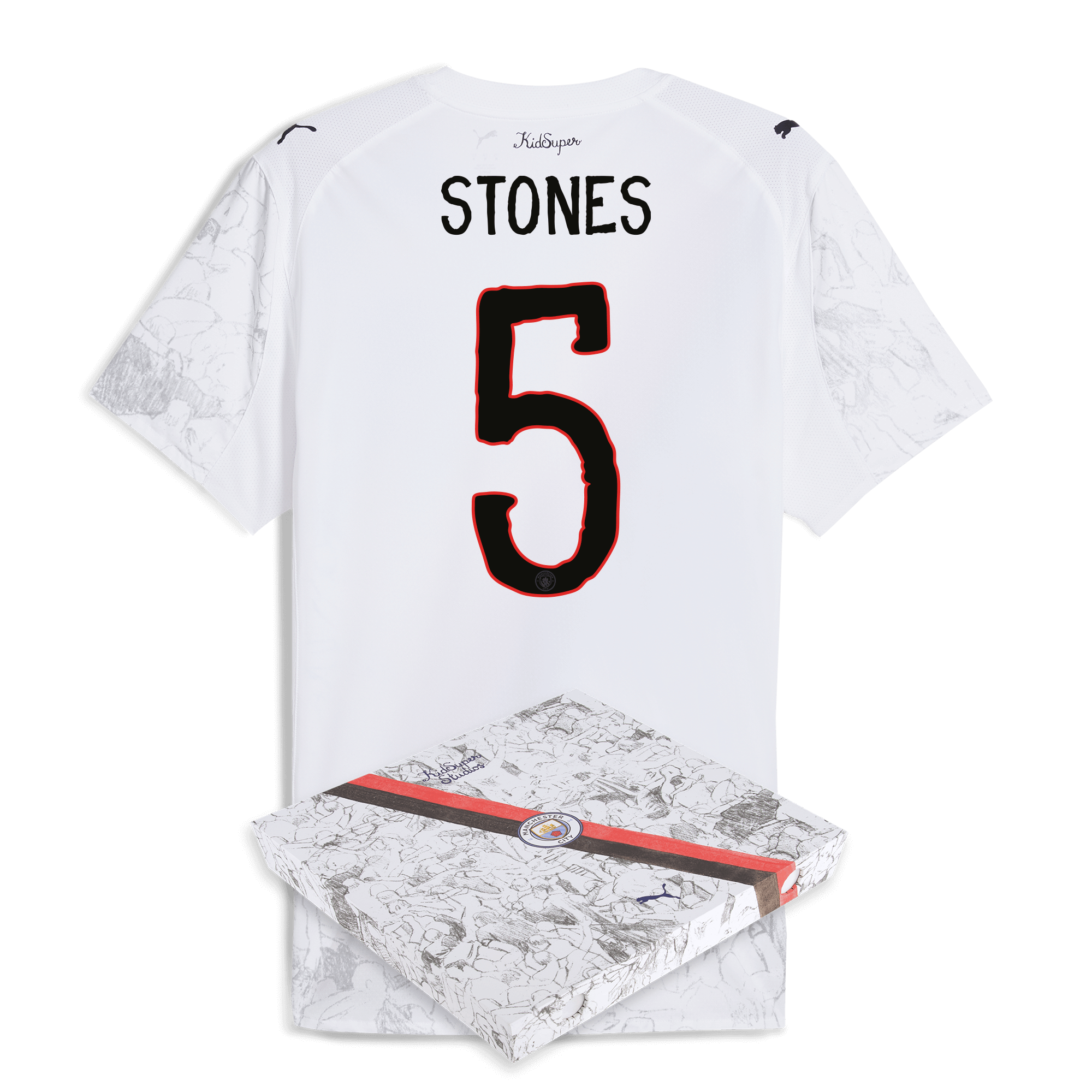 Manchester City manchester city kidsuper authentic jersey 202526 with stones 5 printing in gift box Collection - ManchesterCitystore.com