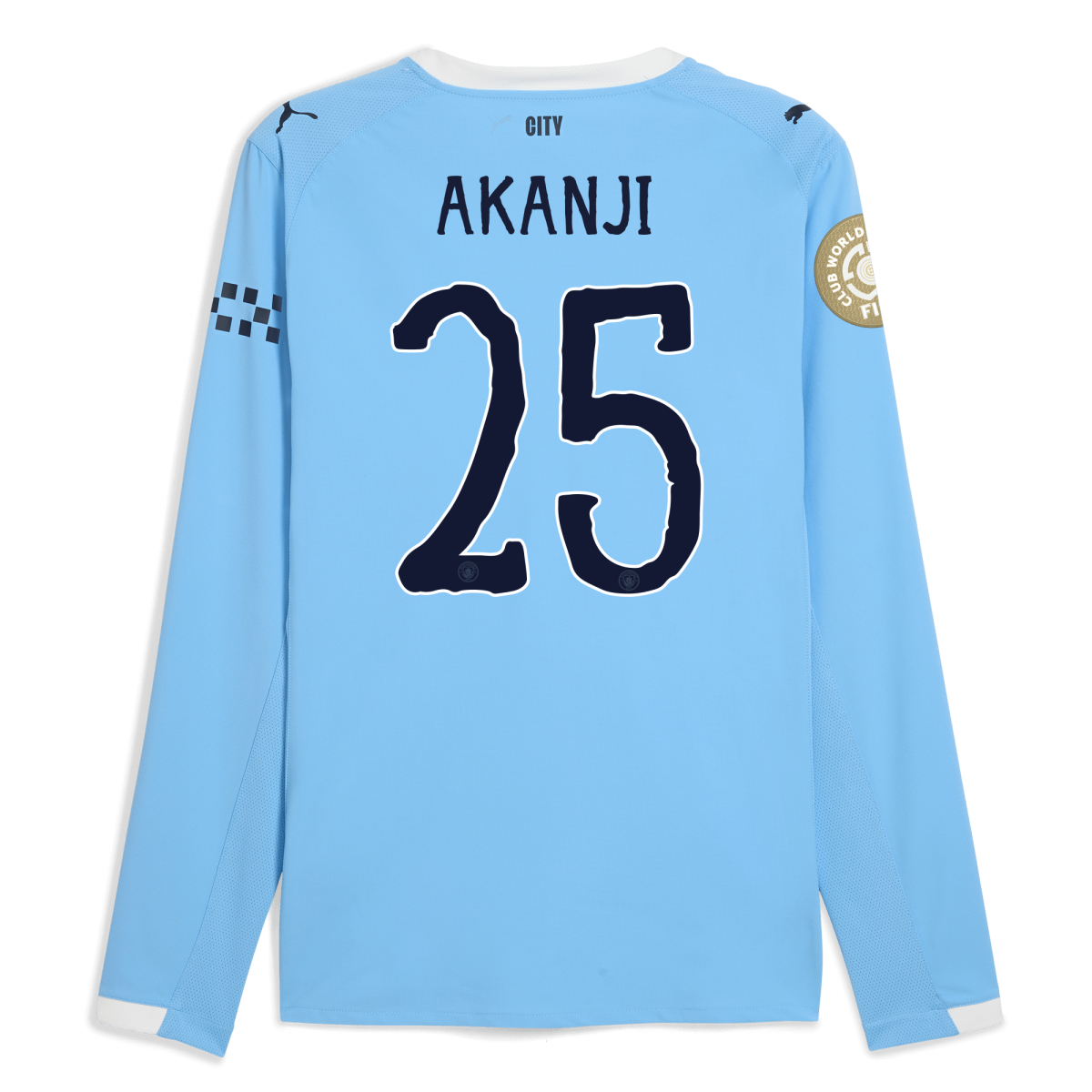 Manchester City manchester city kidsuper club world cup home authentic jersey 202526 long sleeve with akanji 25 printing Collection - ManchesterCitystore.com