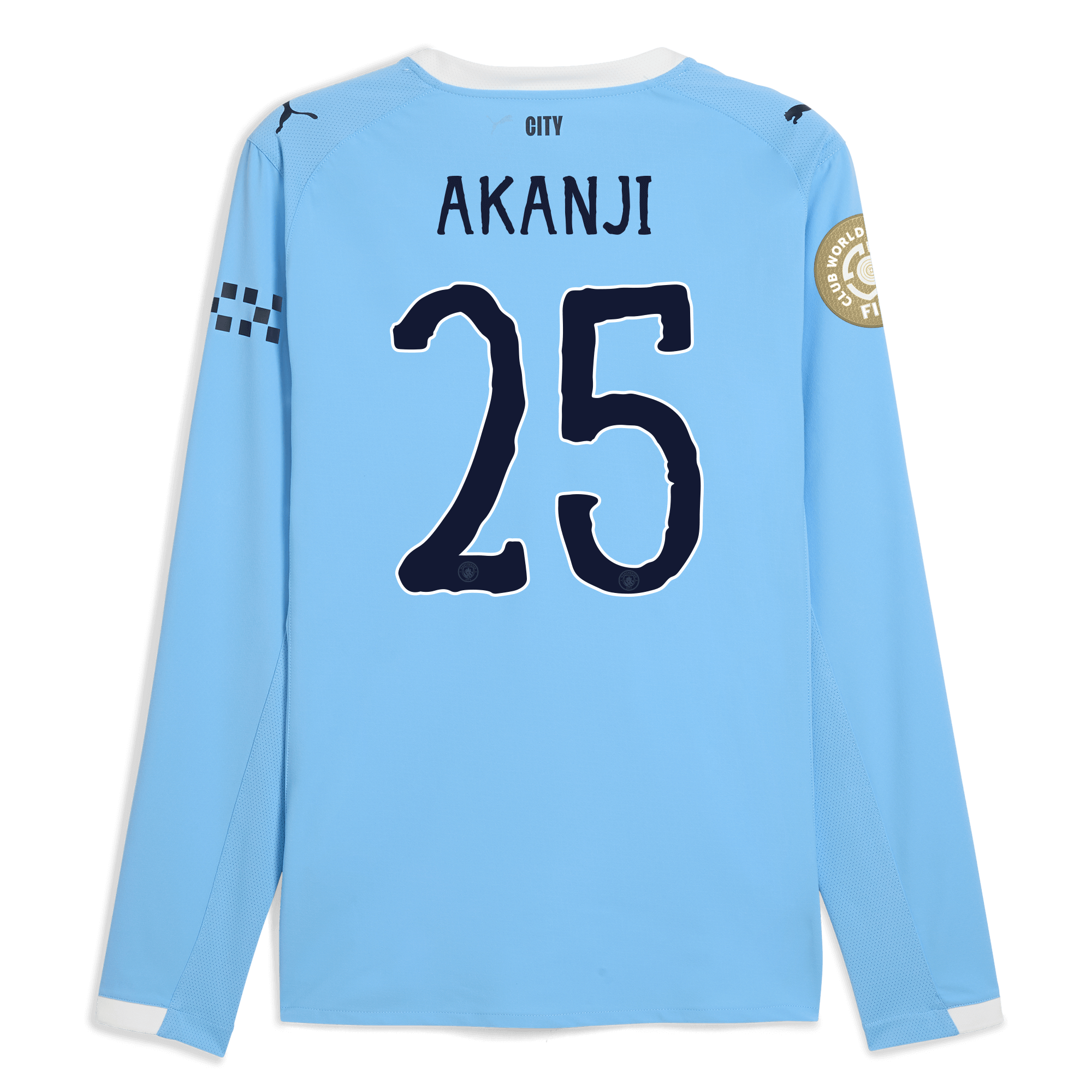 Manchester City manchester city kidsuper club world cup home authentic jersey 202526 long sleeve with akanji 25 printing Collection - ManchesterCitystore.com