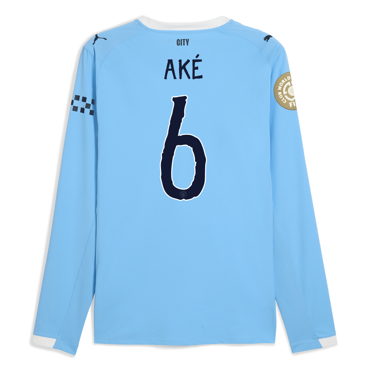 Manchester City manchester city kidsuper club world cup home authentic jersey 202526 long sleeve with ake 6 printing Collection - ManchesterCitystore.com