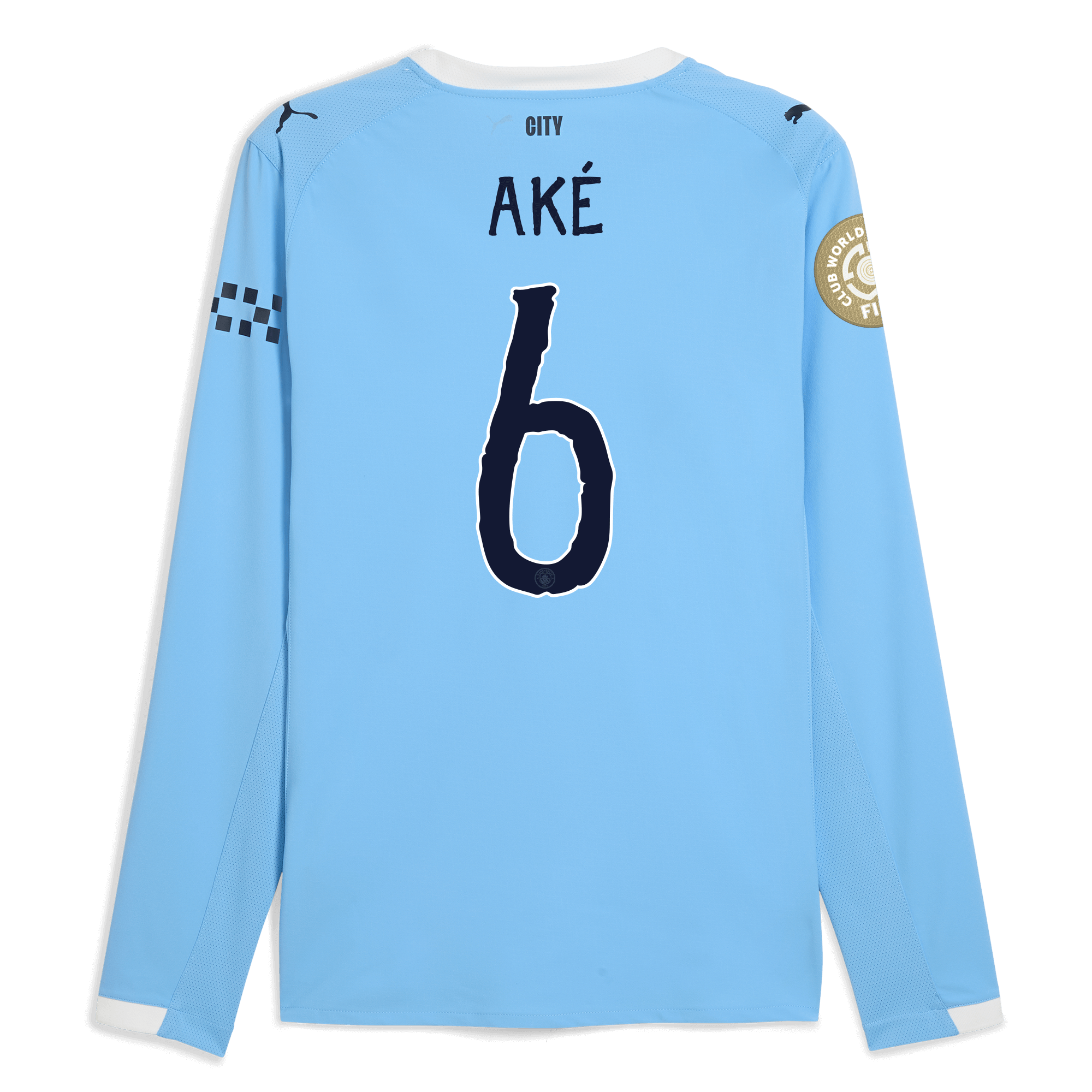 Manchester City manchester city kidsuper club world cup home authentic jersey 202526 long sleeve with ake 6 printing Collection - ManchesterCitystore.com
