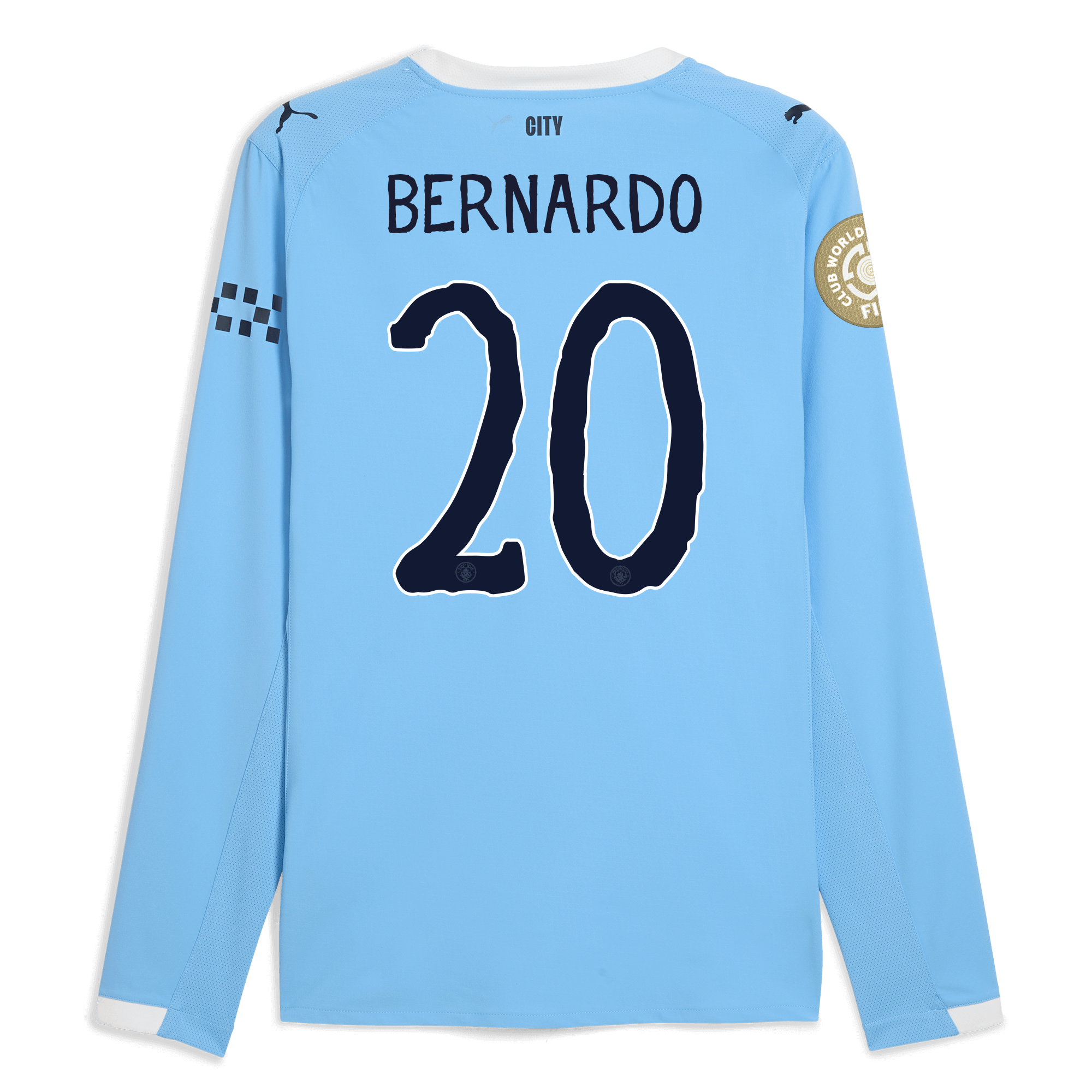 Manchester City manchester city kidsuper club world cup home authentic jersey 202526 long sleeve with bernardo 20 printing Collection - ManchesterCitystore.com
