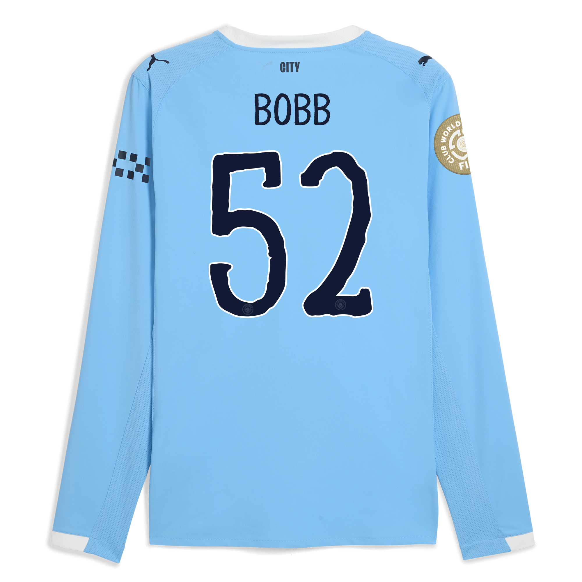 Manchester City manchester city kidsuper club world cup home authentic jersey 202526 long sleeve with bobb 52 printing Collection - ManchesterCitystore.com