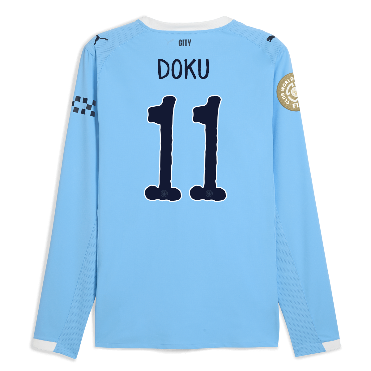 Manchester City manchester city kidsuper club world cup home authentic jersey 202526 long sleeve with doku 11 printing Collection - ManchesterCitystore.com