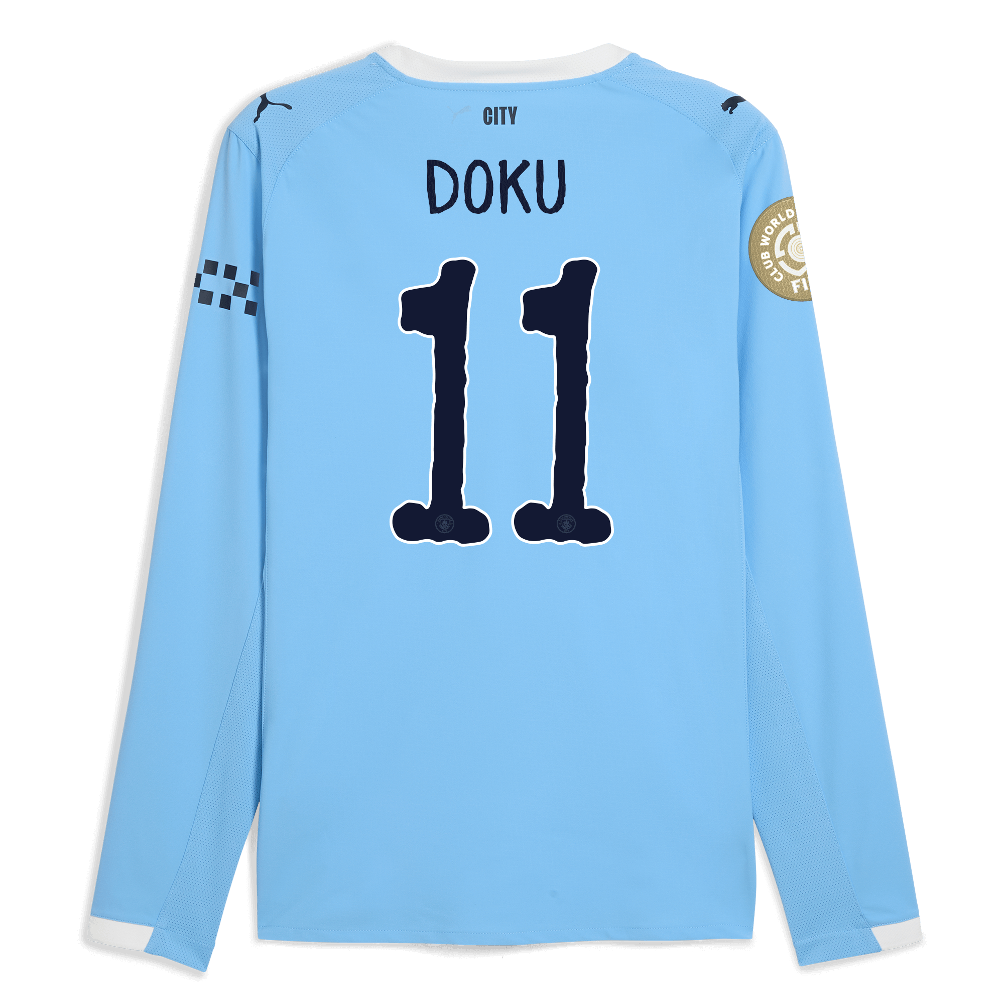 Manchester City manchester city kidsuper club world cup home authentic jersey 202526 long sleeve with doku 11 printing Collection - ManchesterCitystore.com