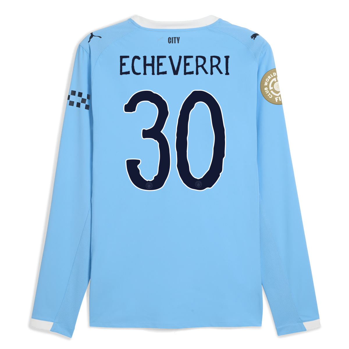 Manchester City manchester city kidsuper club world cup home authentic jersey 202526 long sleeve with echeverri 30 printing Collection - ManchesterCitystore.com