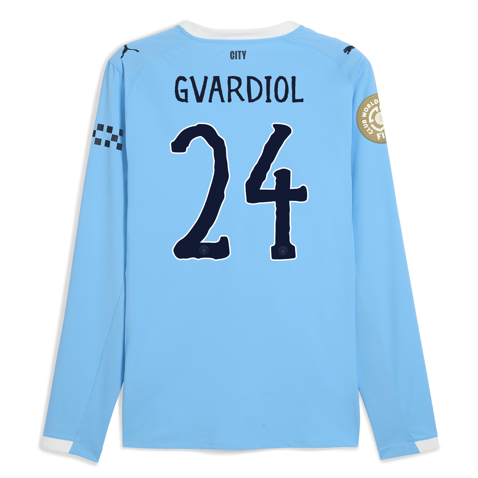 Manchester City manchester city kidsuper club world cup home authentic jersey 202526 long sleeve with gvardiol 24 printing Collection - ManchesterCitystore.com