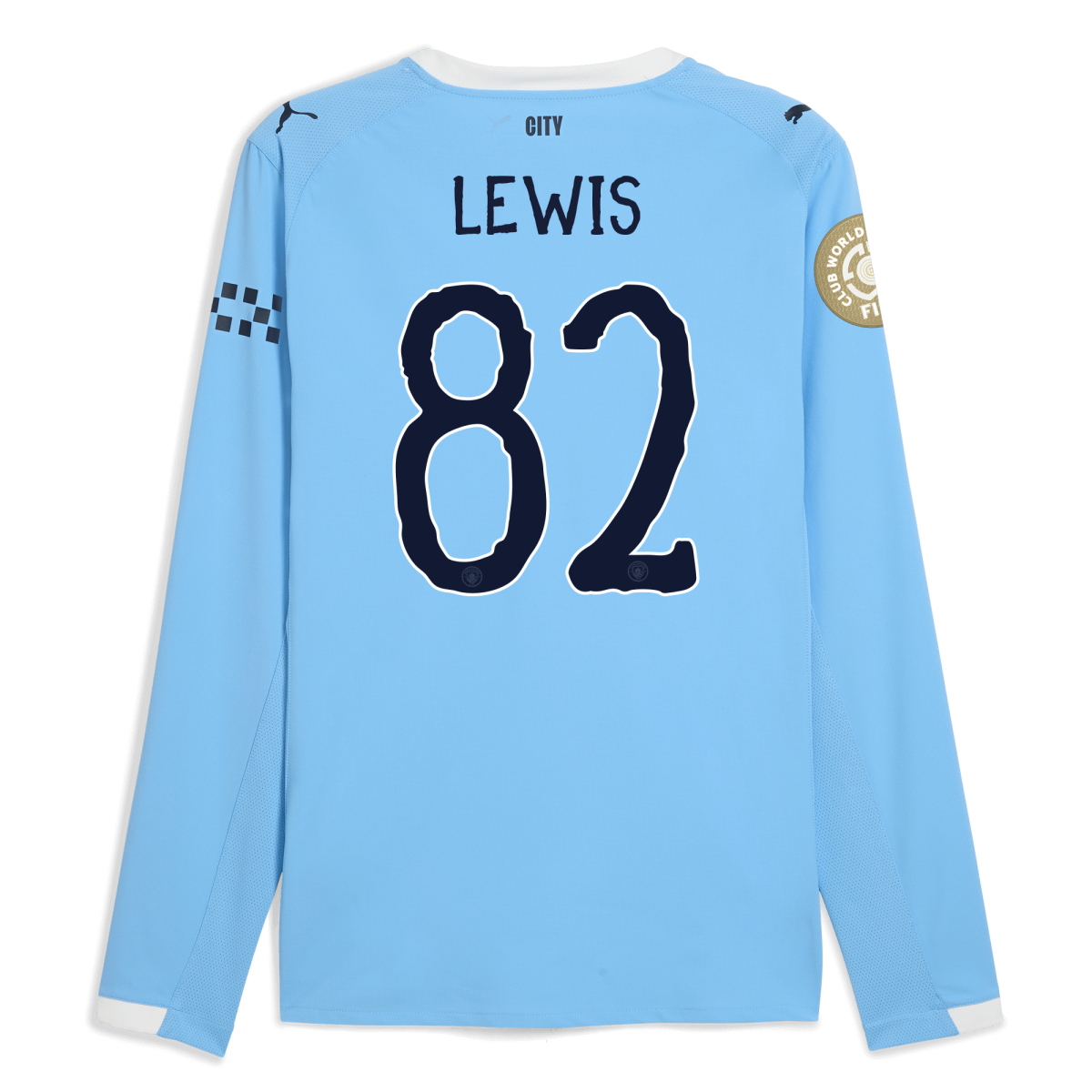 Manchester City manchester city kidsuper club world cup home authentic jersey 202526 long sleeve with lewis 82 printing Collection - ManchesterCitystore.com