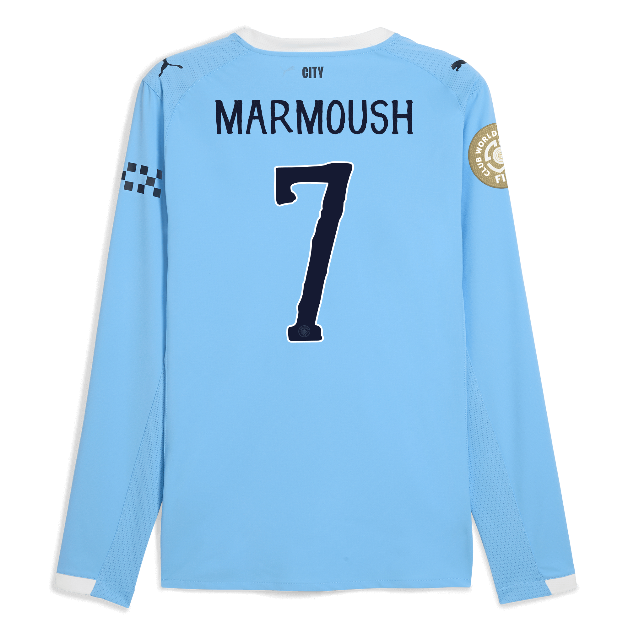 Manchester City manchester city kidsuper club world cup home authentic jersey 202526 long sleeve with marmoush 7 printing Collection - ManchesterCitystore.com