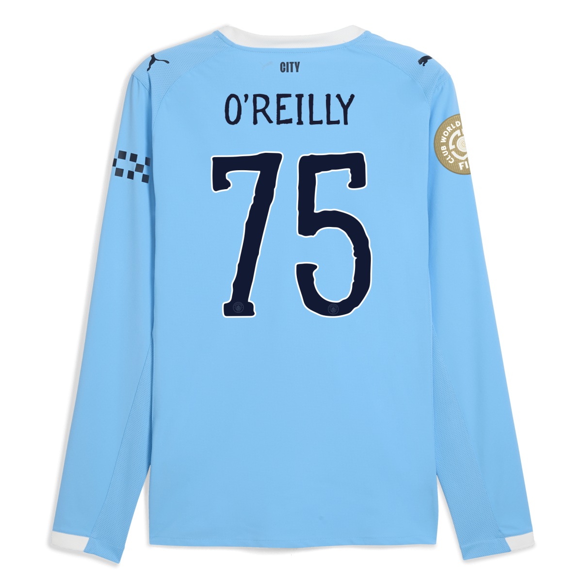 Manchester City manchester city kidsuper club world cup home authentic jersey 202526 long sleeve with oreilly 75 printing Collection - ManchesterCitystore.com
