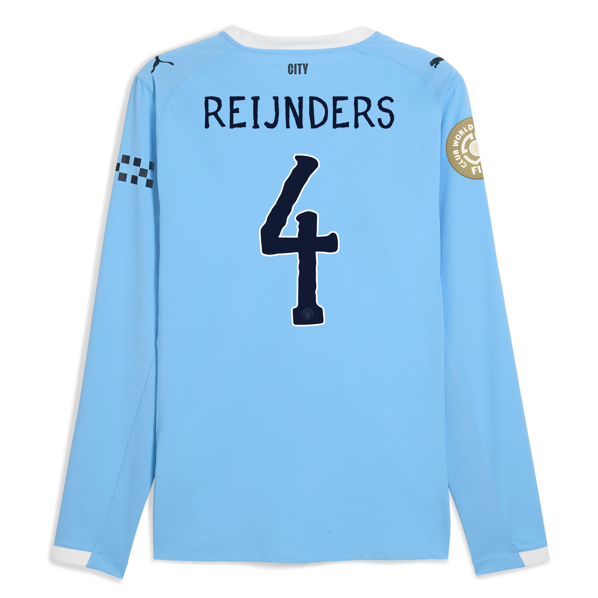 Manchester City manchester city kidsuper club world cup home authentic jersey 202526 long sleeve with reijnders 4 printing Collection - ManchesterCitystore.com