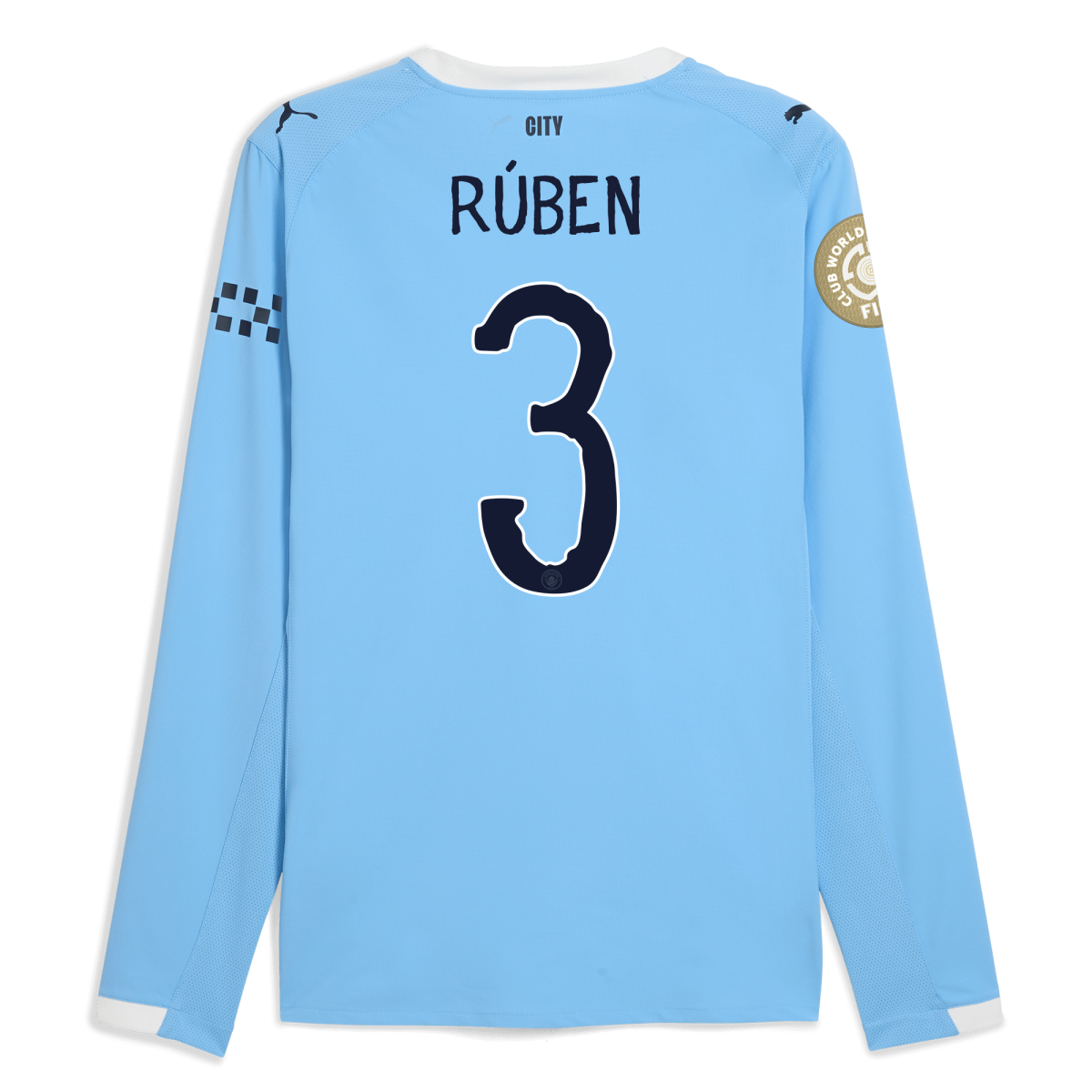 Manchester City manchester city kidsuper club world cup home authentic jersey 202526 long sleeve with ruben 3 printing Collection - ManchesterCitystore.com