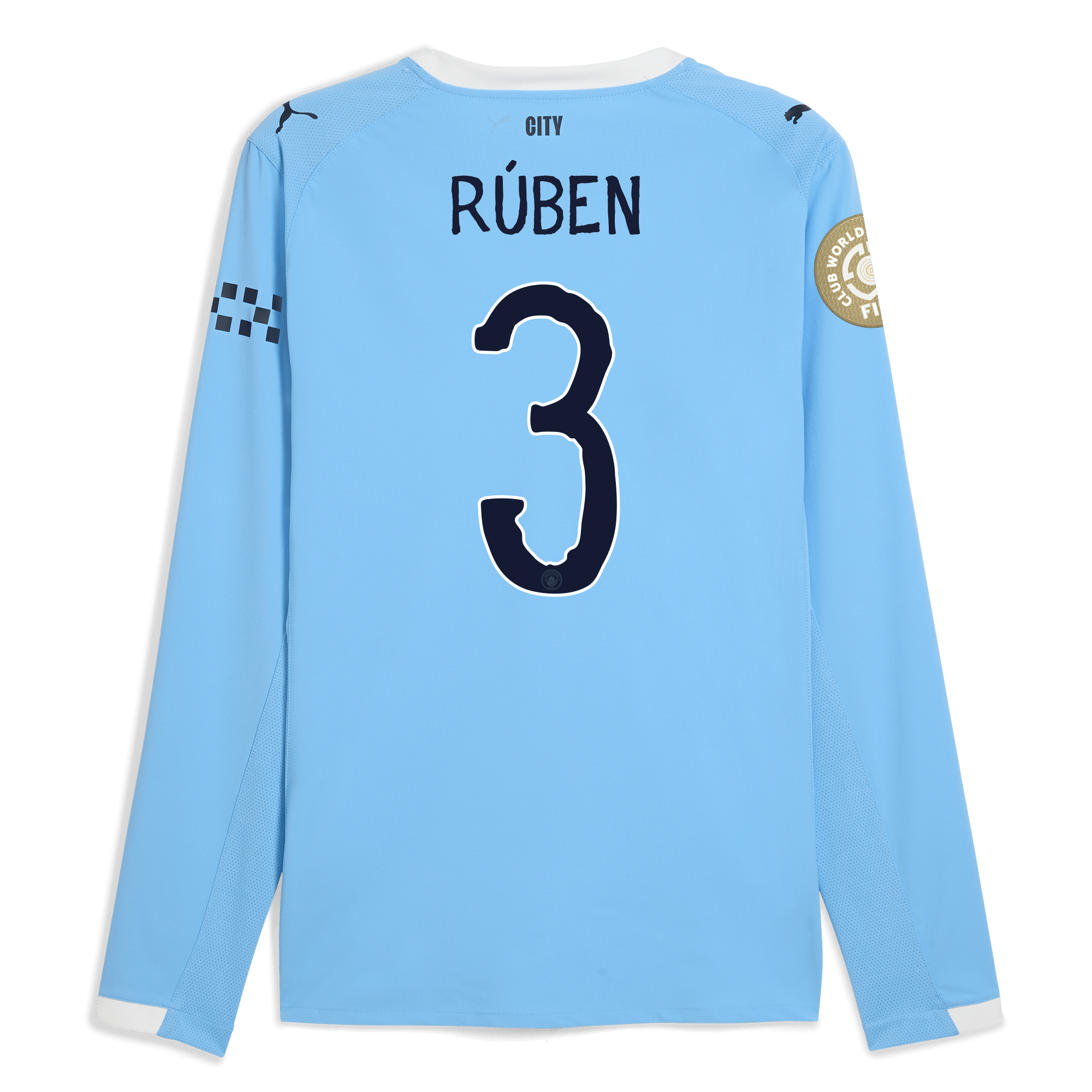 Manchester City manchester city kidsuper club world cup home authentic jersey 202526 long sleeve with ruben 3 printing Collection - ManchesterCitystore.com