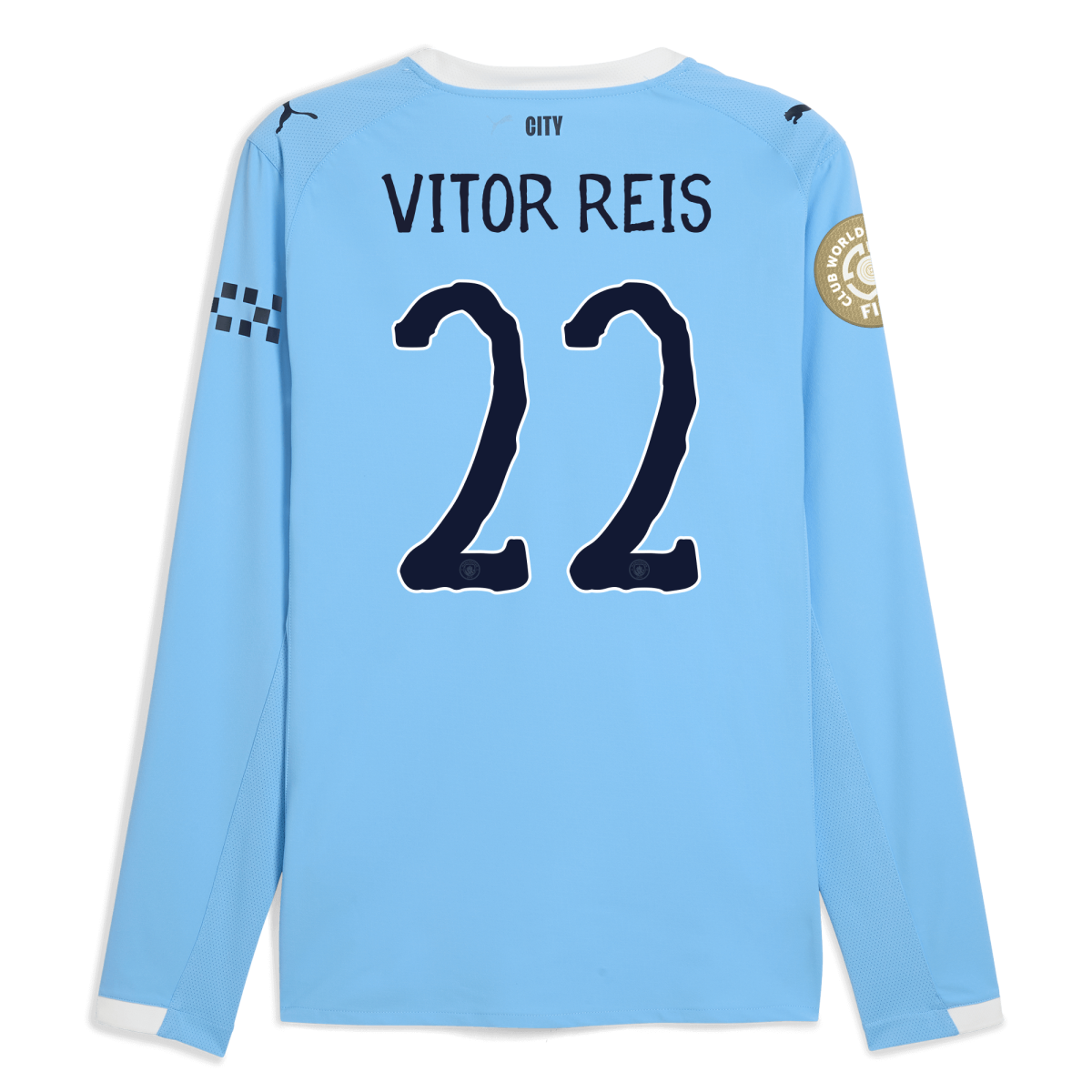 Manchester City manchester city kidsuper club world cup home authentic jersey 202526 long sleeve with vitor reis 22 printing Collection - ManchesterCitystore.com