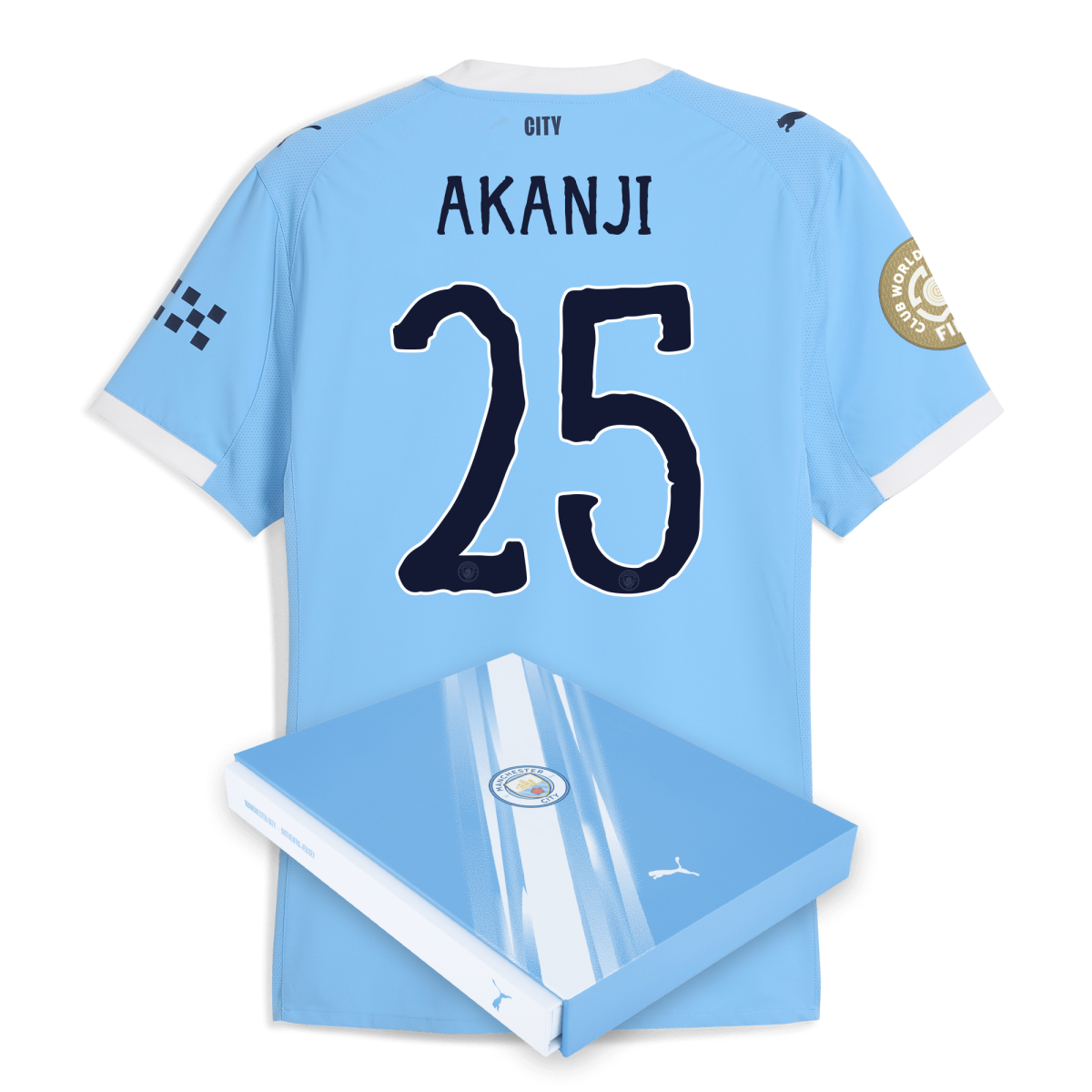 Manchester City manchester city kidsuper club world cup home authentic jersey 202526 with akanji 25 printing in gift box Collection - ManchesterCitystore.com