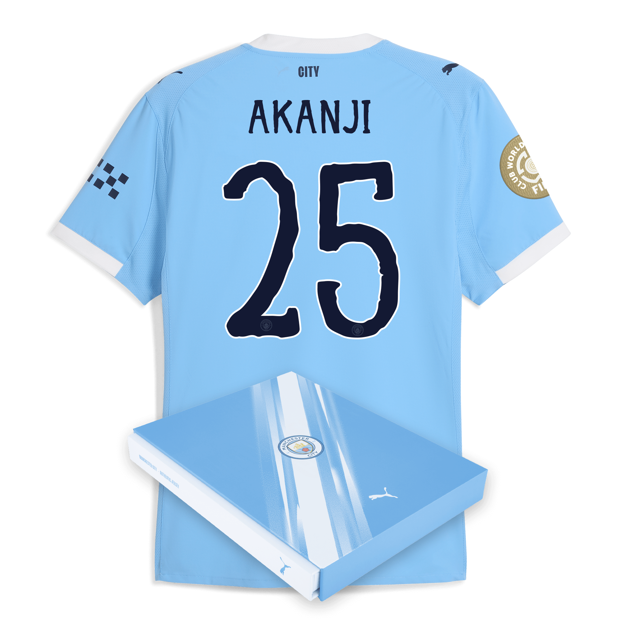 Manchester City manchester city kidsuper club world cup home authentic jersey 202526 with akanji 25 printing in gift box Collection - ManchesterCitystore.com