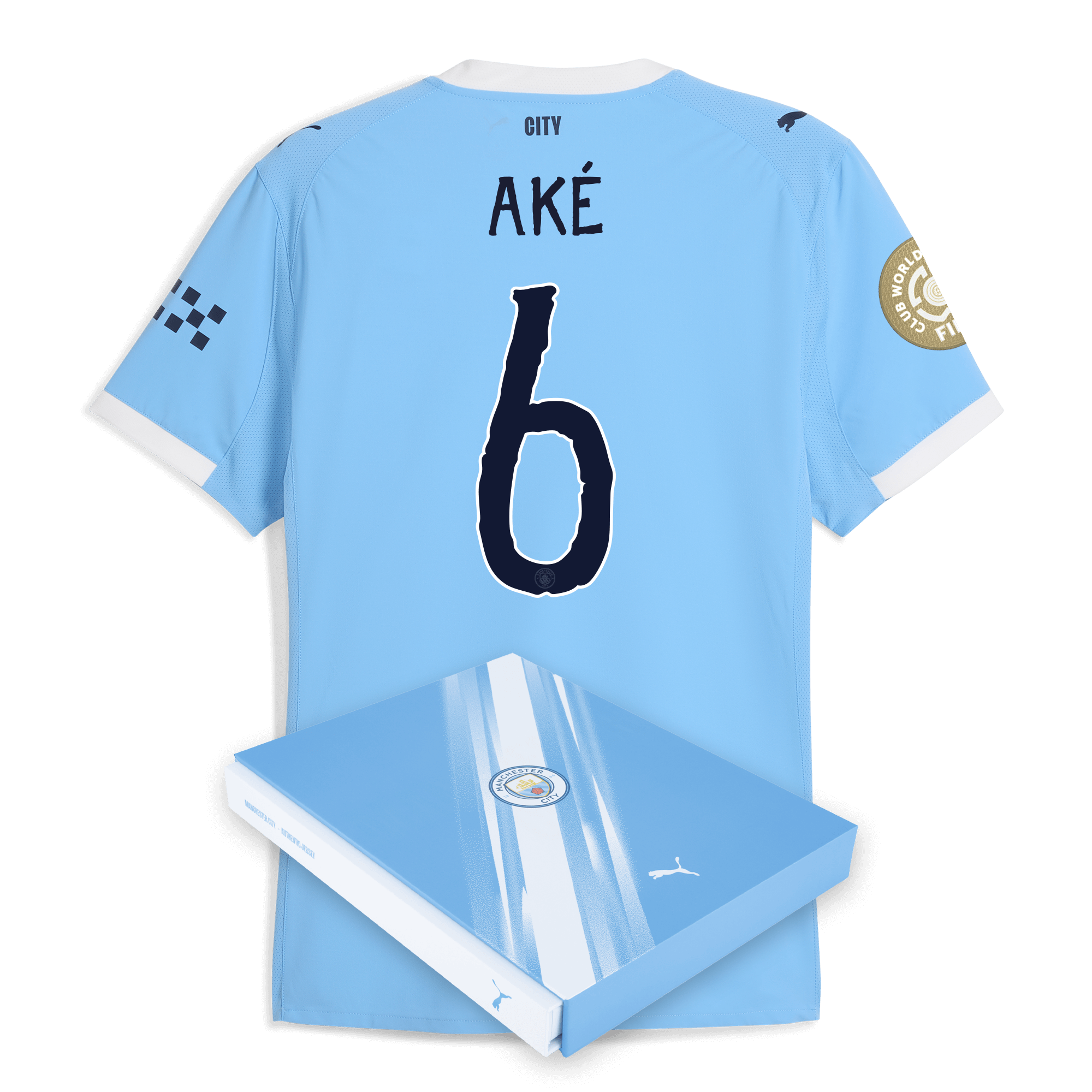 Manchester City manchester city kidsuper club world cup home authentic jersey 202526 with ake 6 printing in gift box Collection - ManchesterCitystore.com