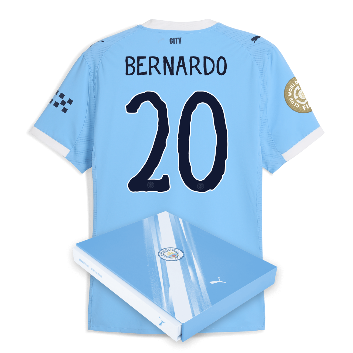 Manchester City manchester city kidsuper club world cup home authentic jersey 202526 with bernardo 20 printing in gift box Collection - ManchesterCitystore.com